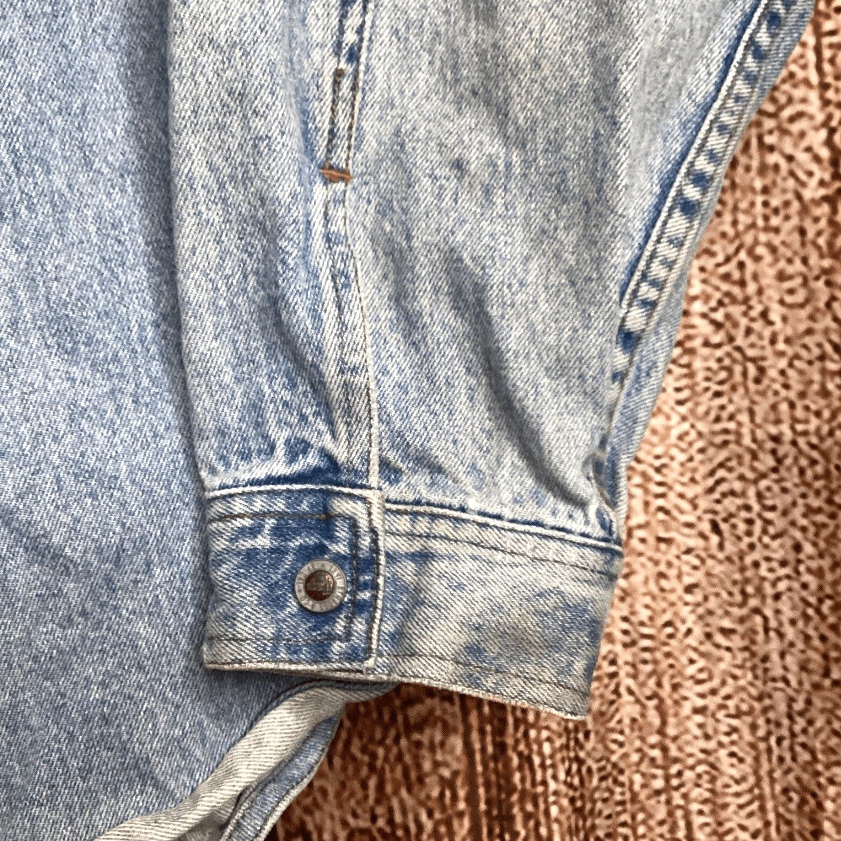 Levi's VINTAGE Levi's Silver Tab Men's L Blue Denim Jacket Snap Jacket Size US L / EU 52-54 / 3 - 3 Thumbnail