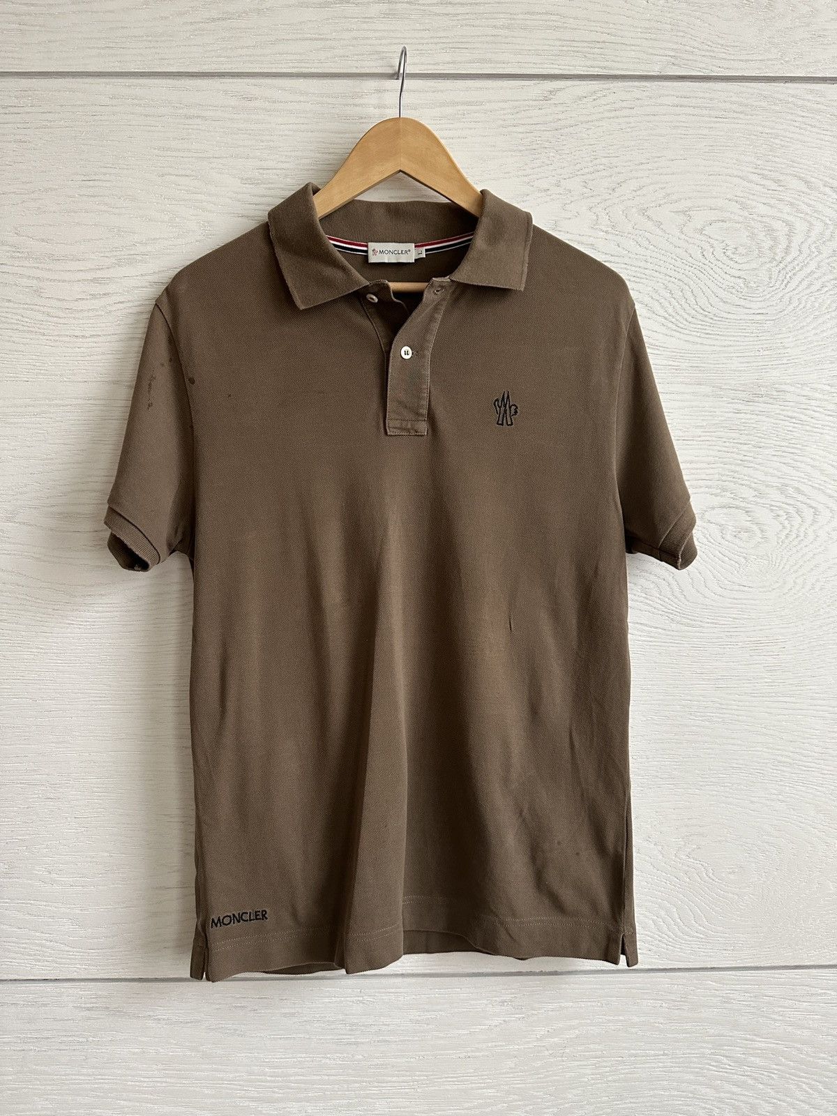Moncler Moncler Brown Polo Size US L / EU 52-54 / 3 - 1 Thumbnail