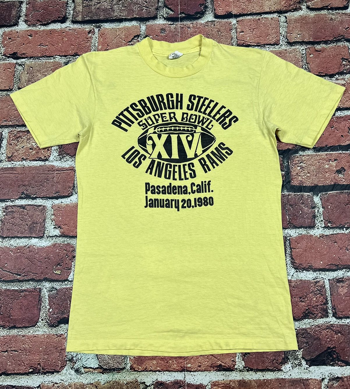Hanes Vintage Pittsburgh Steelers Tee 1980 Super Bowl XIV LA Ram Size US M / EU 48-50 / 2 - 1 Thumbnail