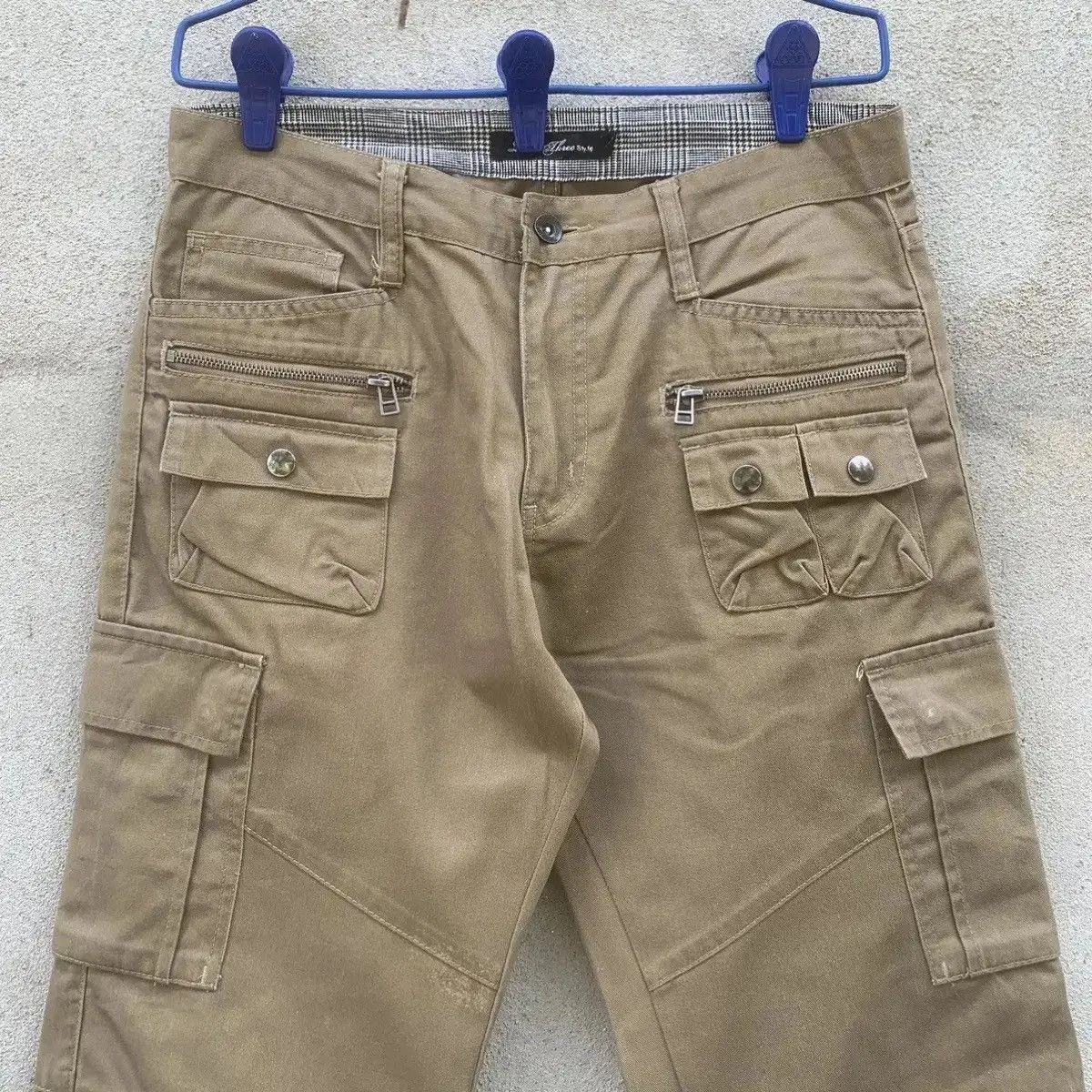 Seditionaries ROOT THREE MULTIPOCKET TROUSERS BIKERS CARGO DOUBLEKNEE PANT Size US 30 / EU 46 - 5 Thumbnail
