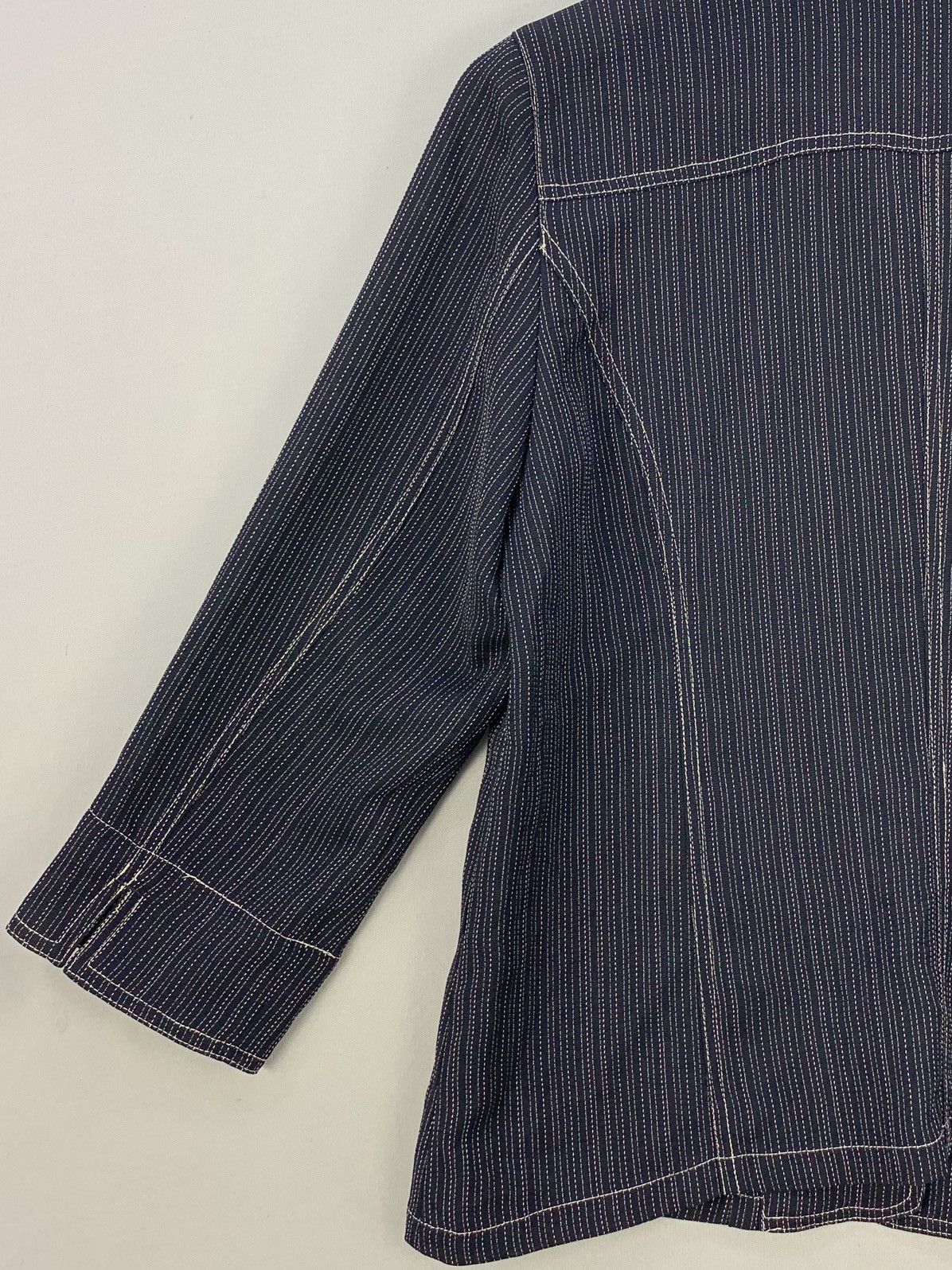Japanese Brand Denim Style Button Up Blouse Jacket Size M / US 6-8 / IT 42-44 - 9 Thumbnail