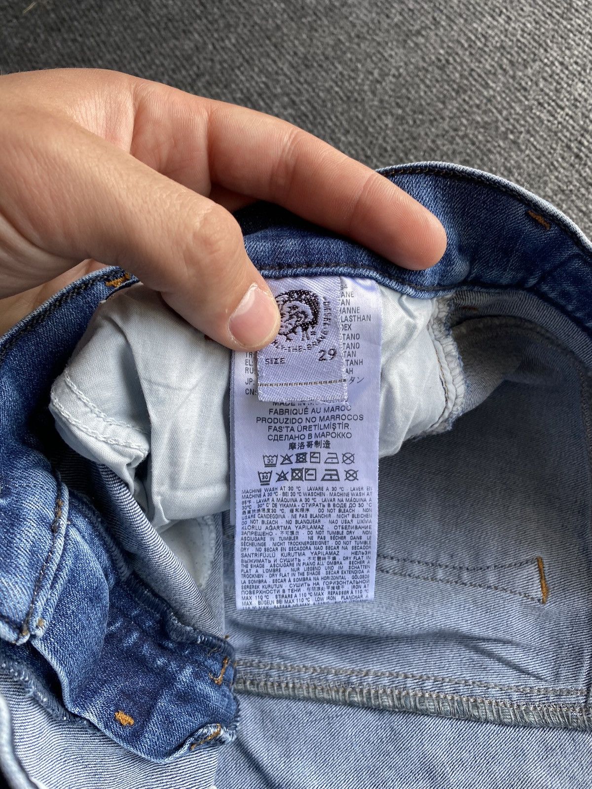 Diesel 🔥Opium Punk Diesel sandy blue jeans women 29 alt goth emo Size 29" - 4 Thumbnail