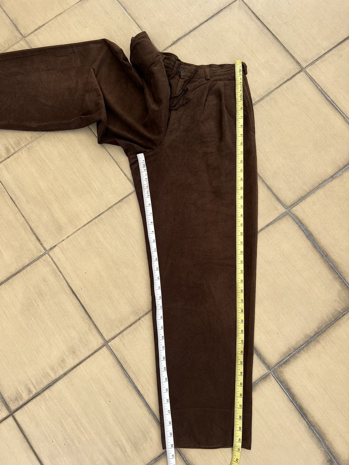 Mademoiselle Non Non Papas Japan X Tessuti Sondrio Baggy Gabardine Trouser Pant Size US 29 - 5 Thumbnail