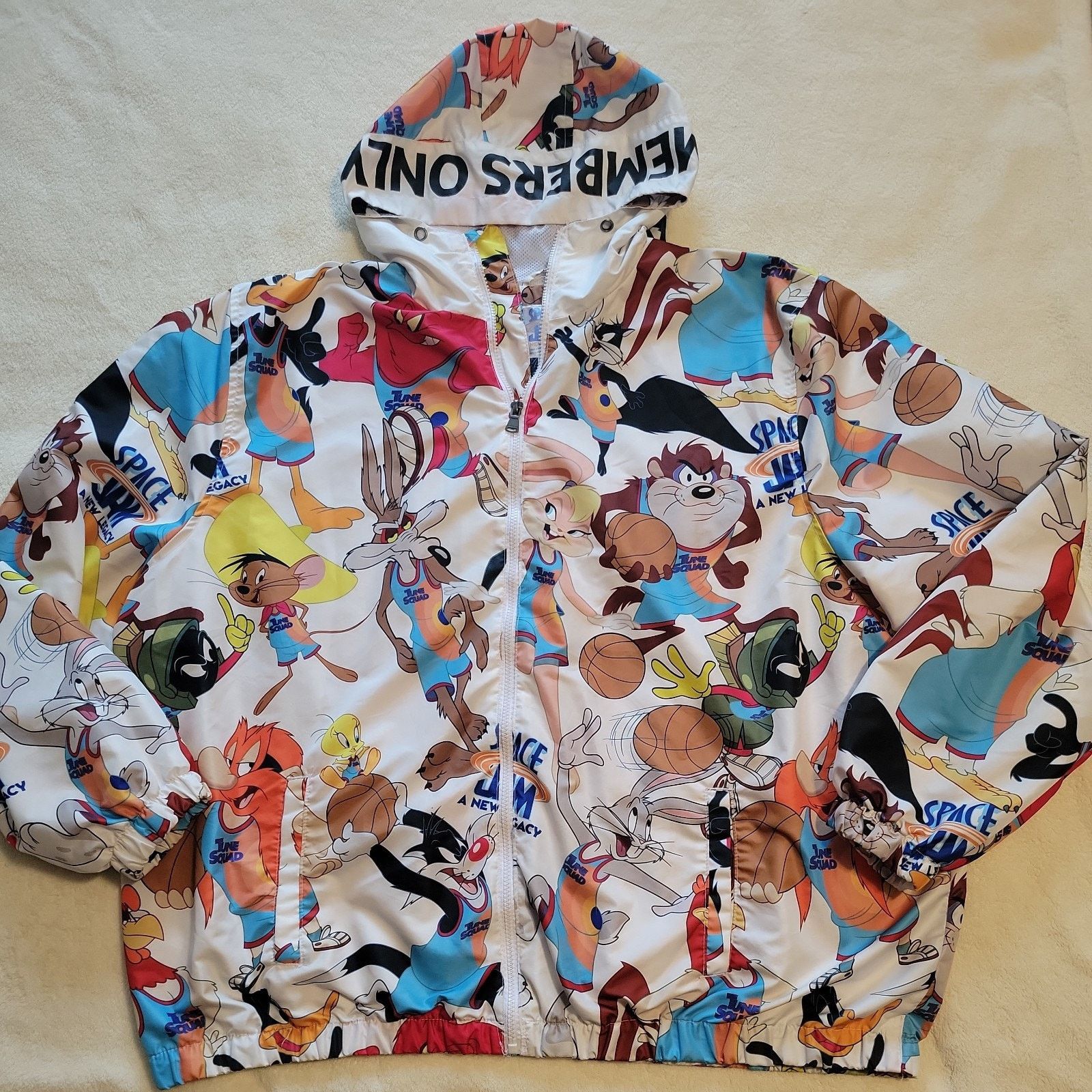 Members Only MEMBERS ONLY Jacket Space Jam Looney Tune Squad Hoodie Sz 4X Size US XXL / EU 58 / 5 - 1 Thumbnail