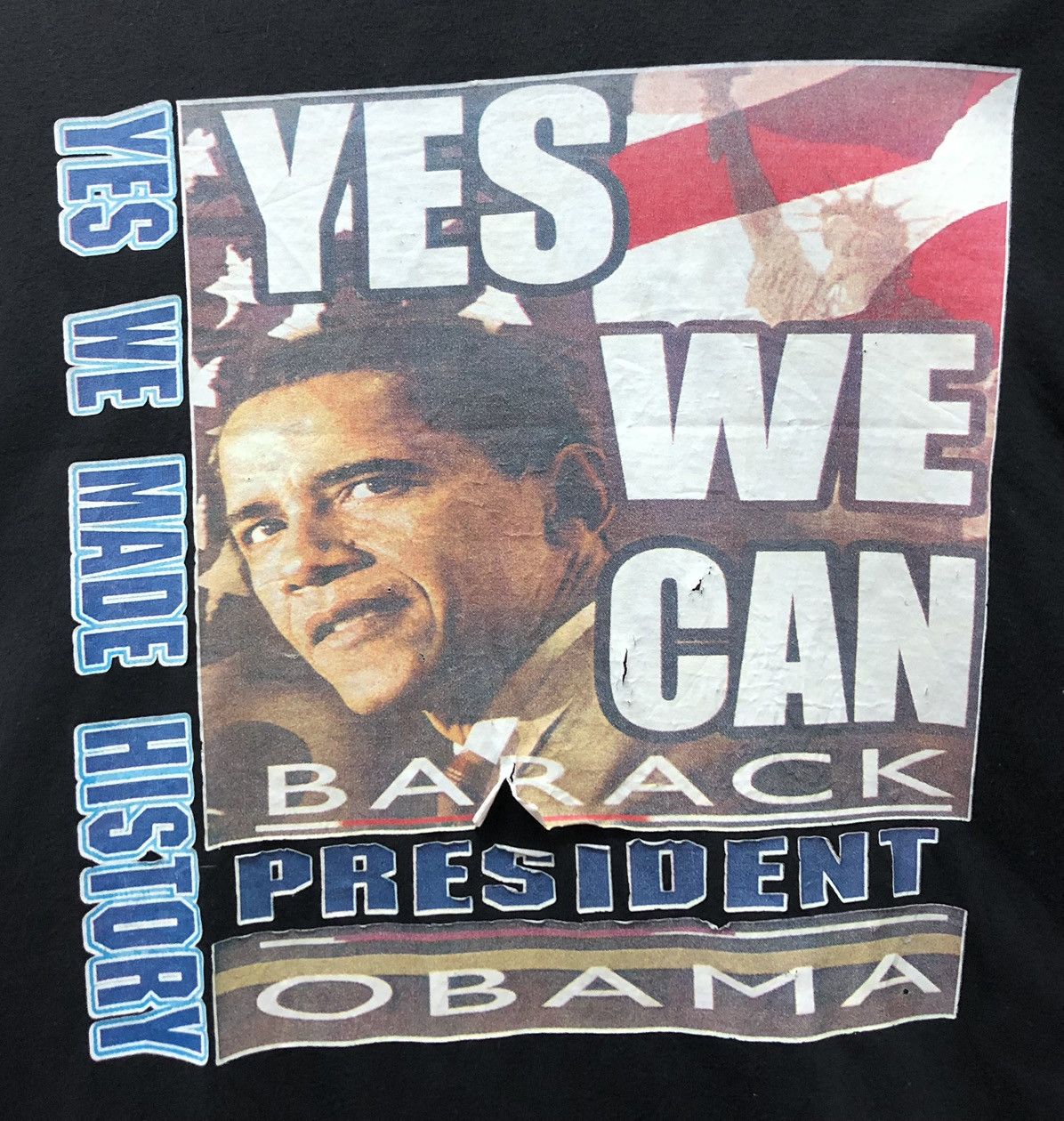 Vintage Vintage President Barack Obama Yes We Made History Shirt Size US L / EU 52-54 / 3 - 3 Thumbnail