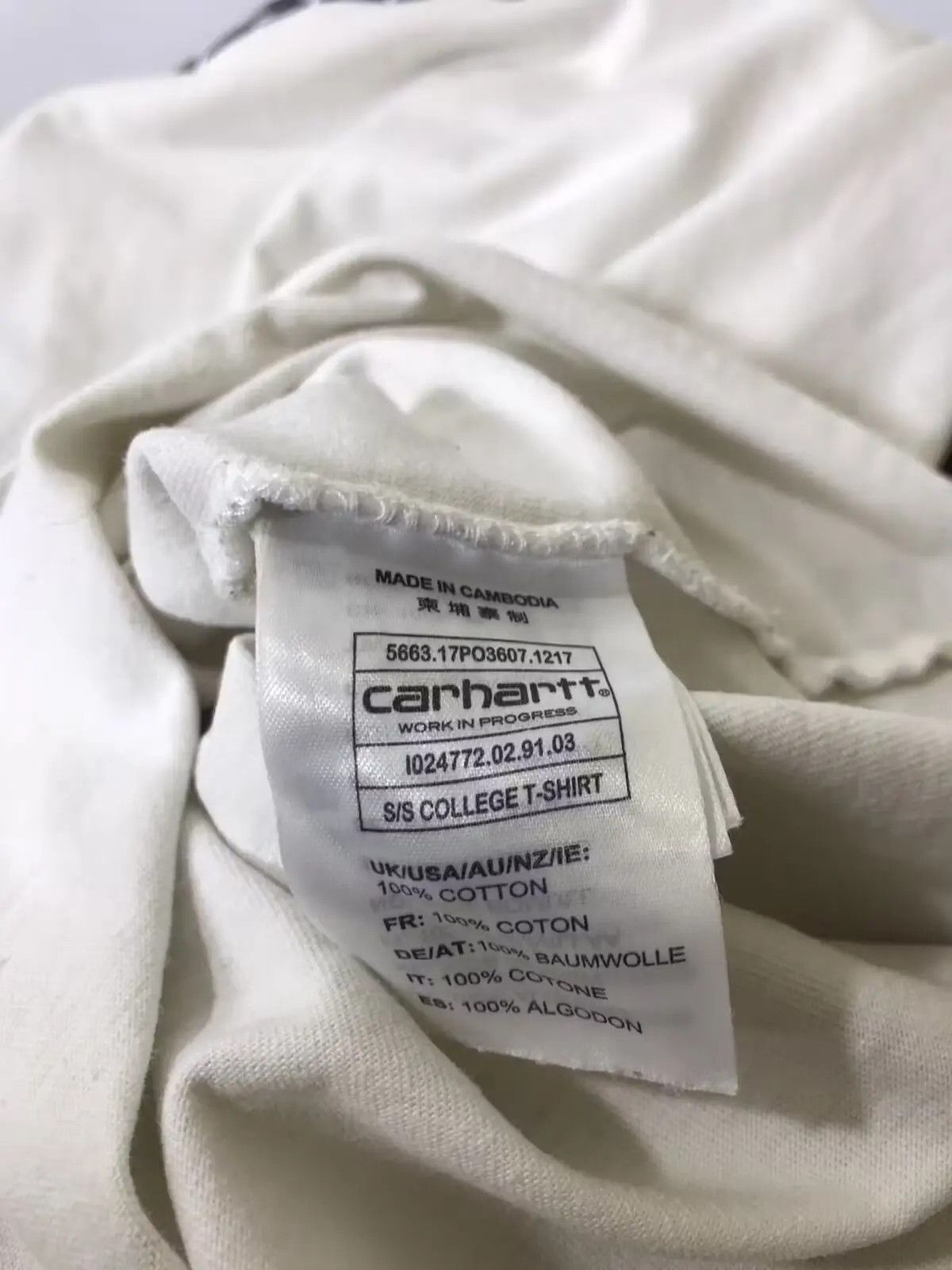 Carhartt × Carhartt Wip Carhartt S/S college t-shirt size S Size US S / EU 44-46 / 1 - 5 Thumbnail