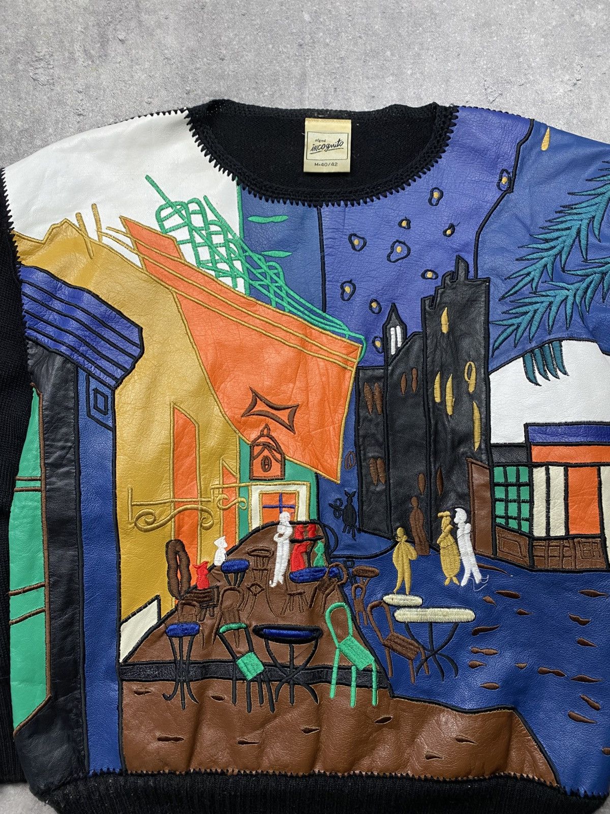 Japanese Brand Sweater Incognito art vintage rare 90’s streetwear rare y2k Size US M / EU 48-50 / 2 - 4 Thumbnail