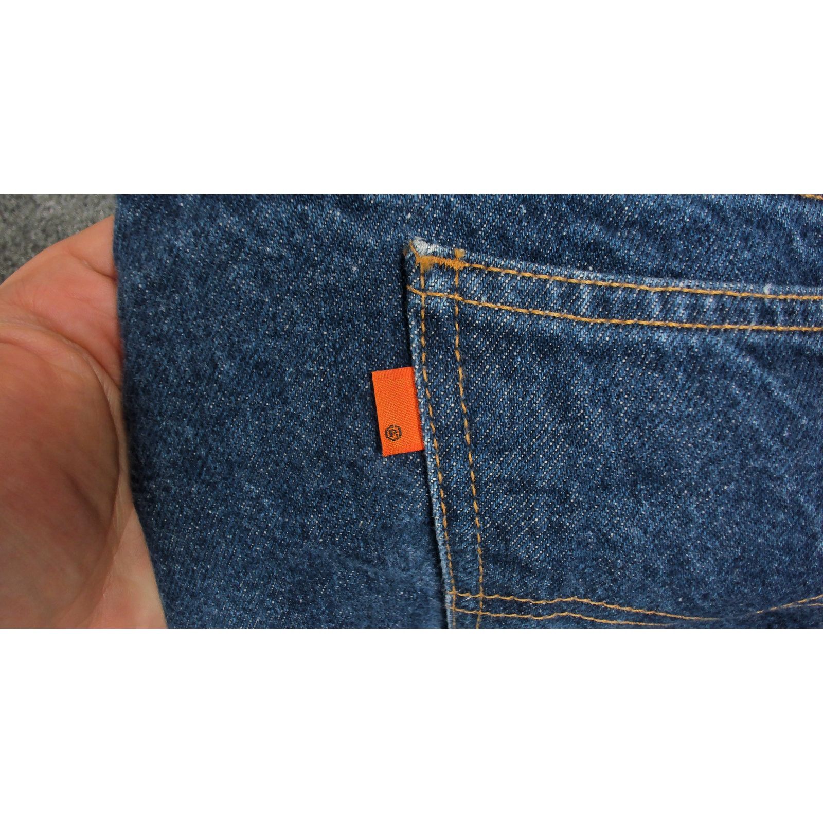 Levi's Levi's 1993 Blank Orange Tab 505 Denim Dark Wash 40x31.5 Size US 40 / EU 56 - 9 Thumbnail