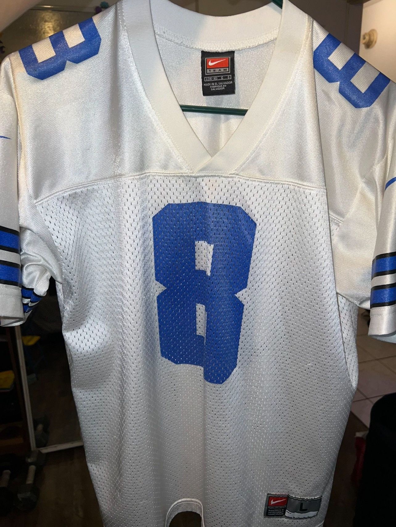 Vintage Vintage Troy Aikman Dallas Cowboys Away Nike Football Jersey Size US L / EU 52-54 / 3 - 1 Thumbnail