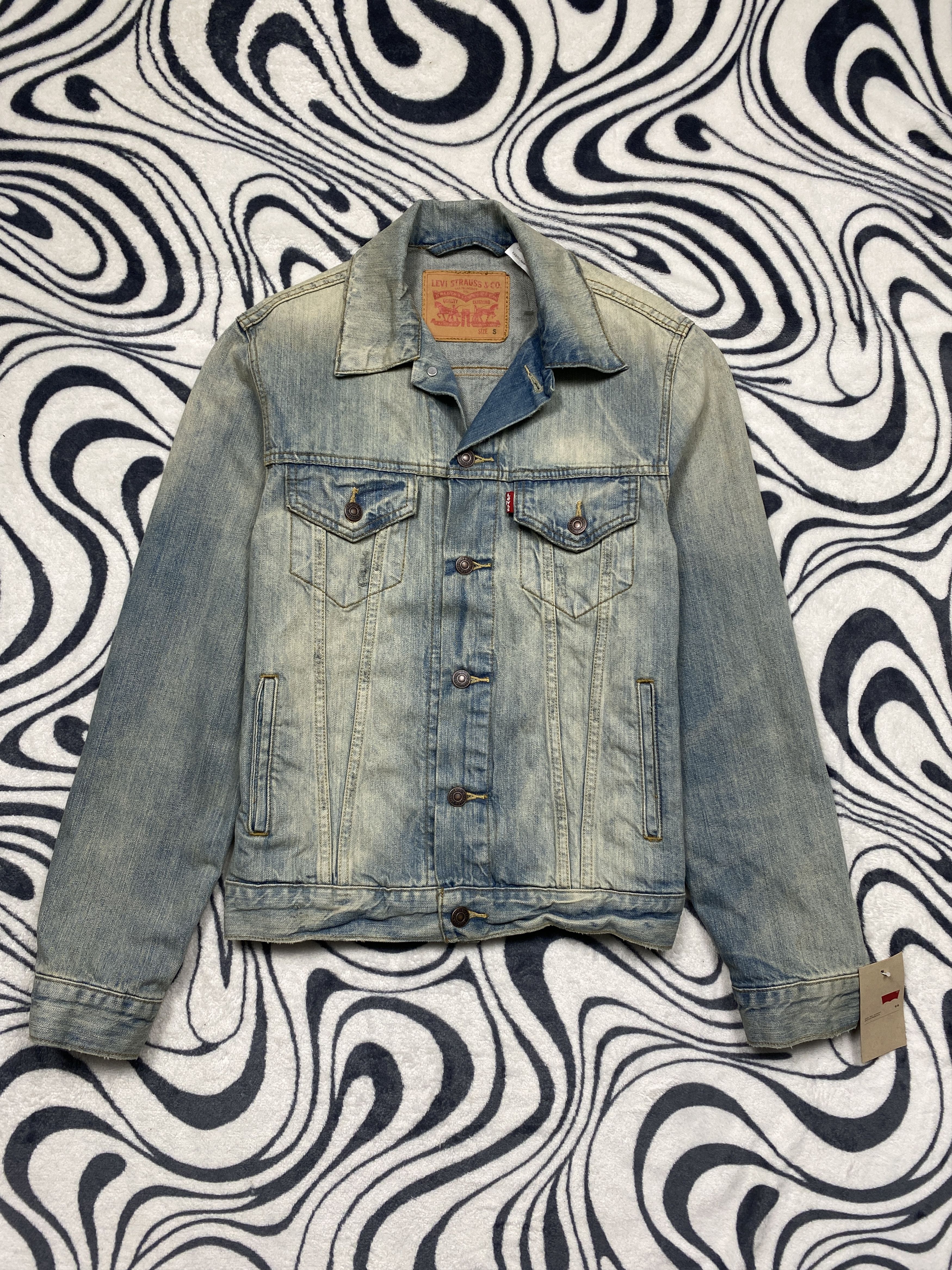 Levi's NEW Levi's Mens Denim Jacket Size US S / EU 44-46 / 1 - 1 Thumbnail