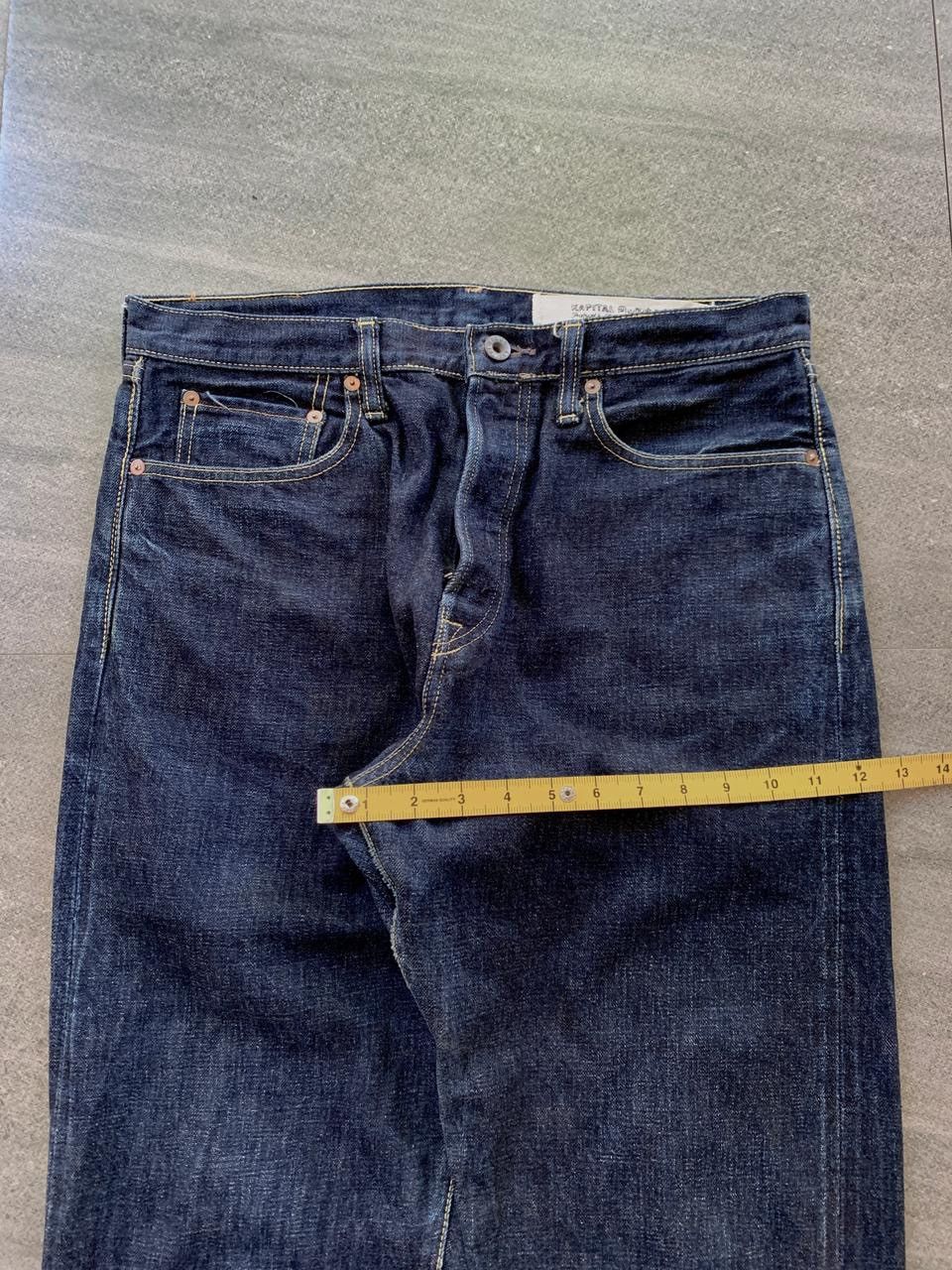 Kapital FREE TAX! Indigo Raw Denim Jeans Size US 34 / EU 50 - 19 Thumbnail