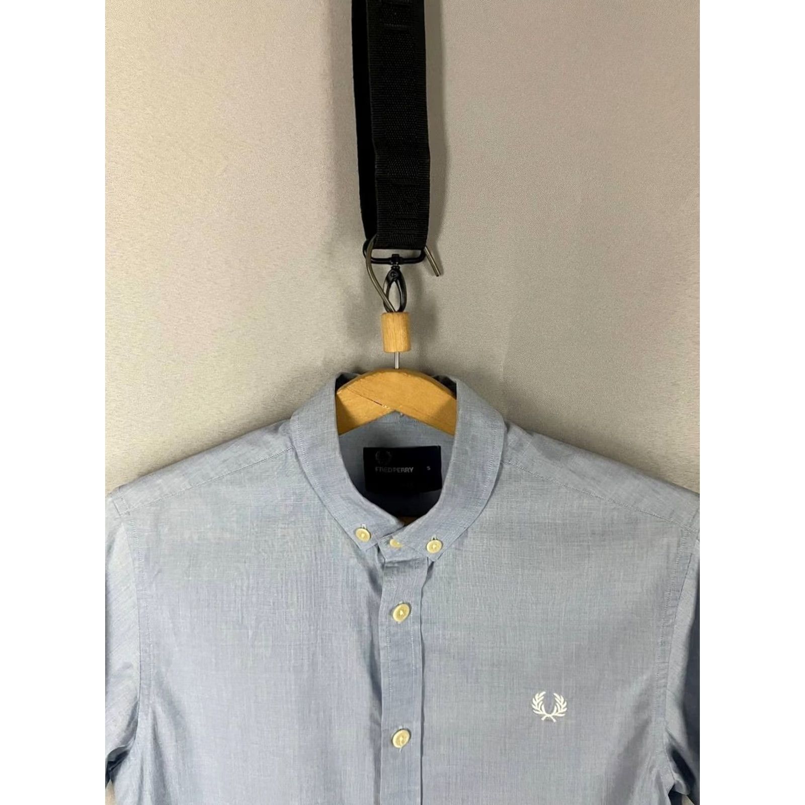 Fred Perry Fred Perry Mens Casual Shirt S Light Blue Cotton Short Sleeve Button Up Size US S / EU 44-46 / 1 - 5 Thumbnail