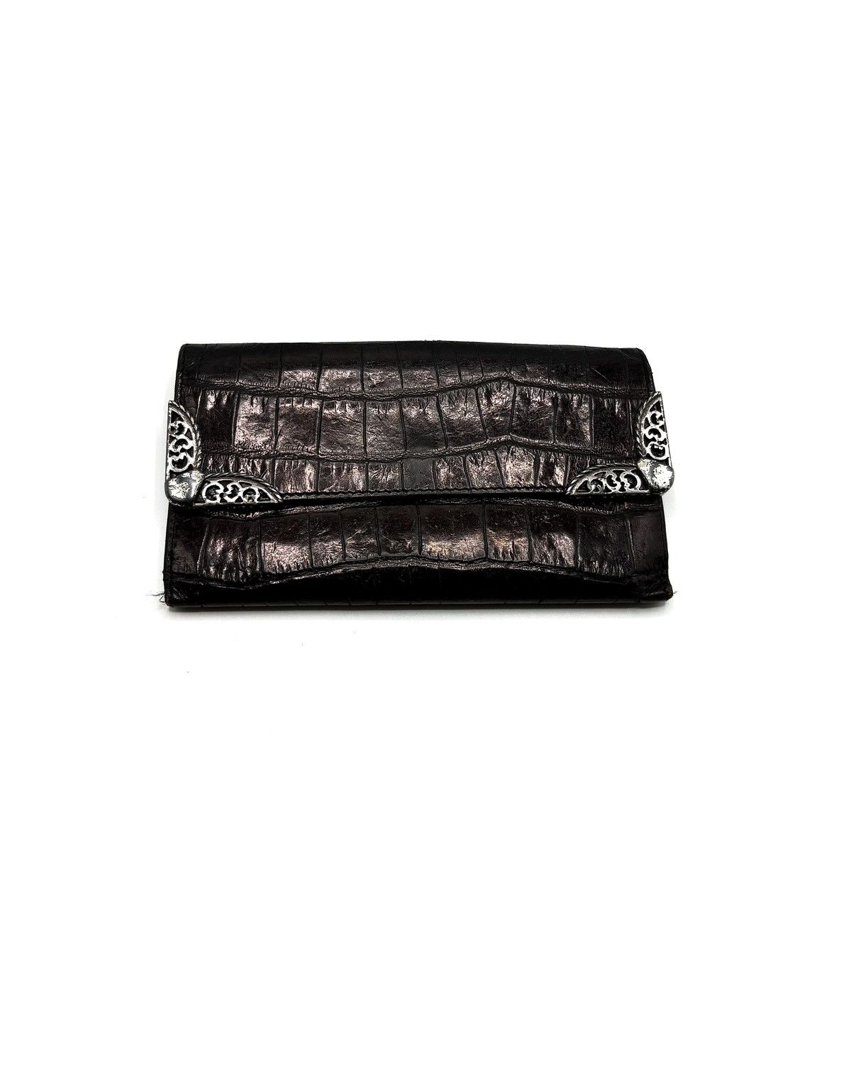 Brighton Brighton Croc-Embossed Leather Wallet Size ONE SIZE - 1 Thumbnail
