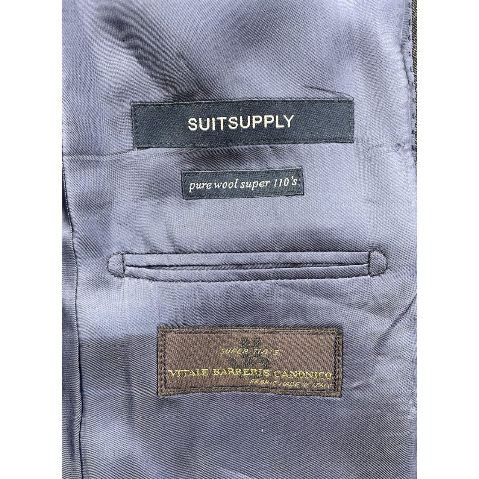 Suitsupply Suitsupply Blazer Mens 2 Button Wool Wool Blazer Sport Coat Jacket Gray 36 Size 36 Sports Coat Size 36R - 3 Thumbnail