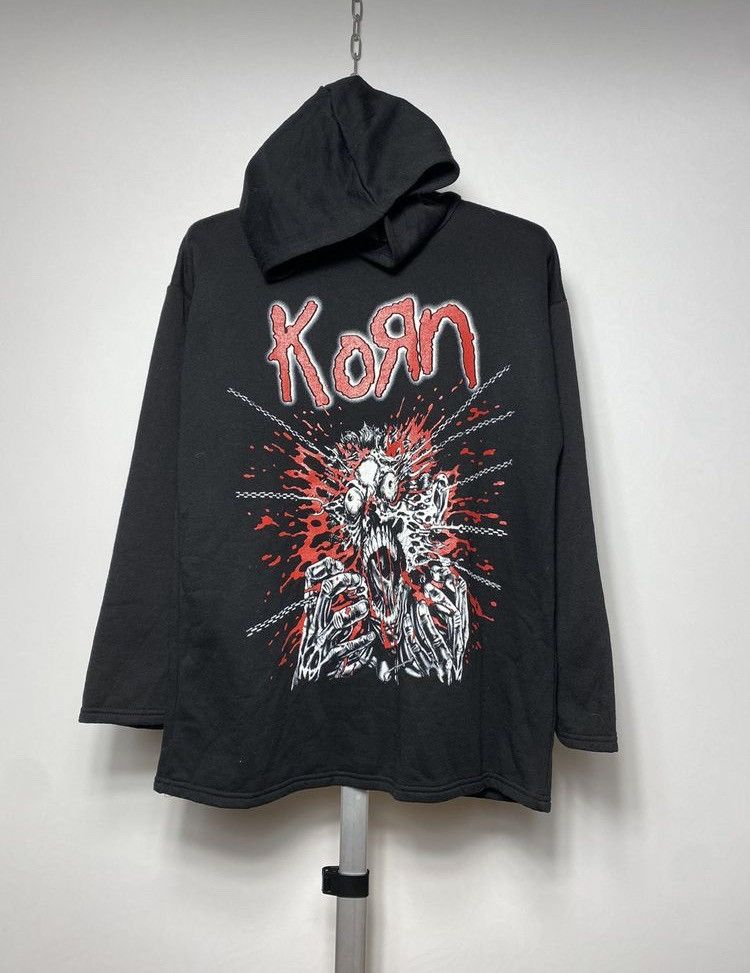 Band Tees Rock T Shirt Vintage Rare Vintage 2000s Korn Oversized Band Hoodie Y2k Grailed