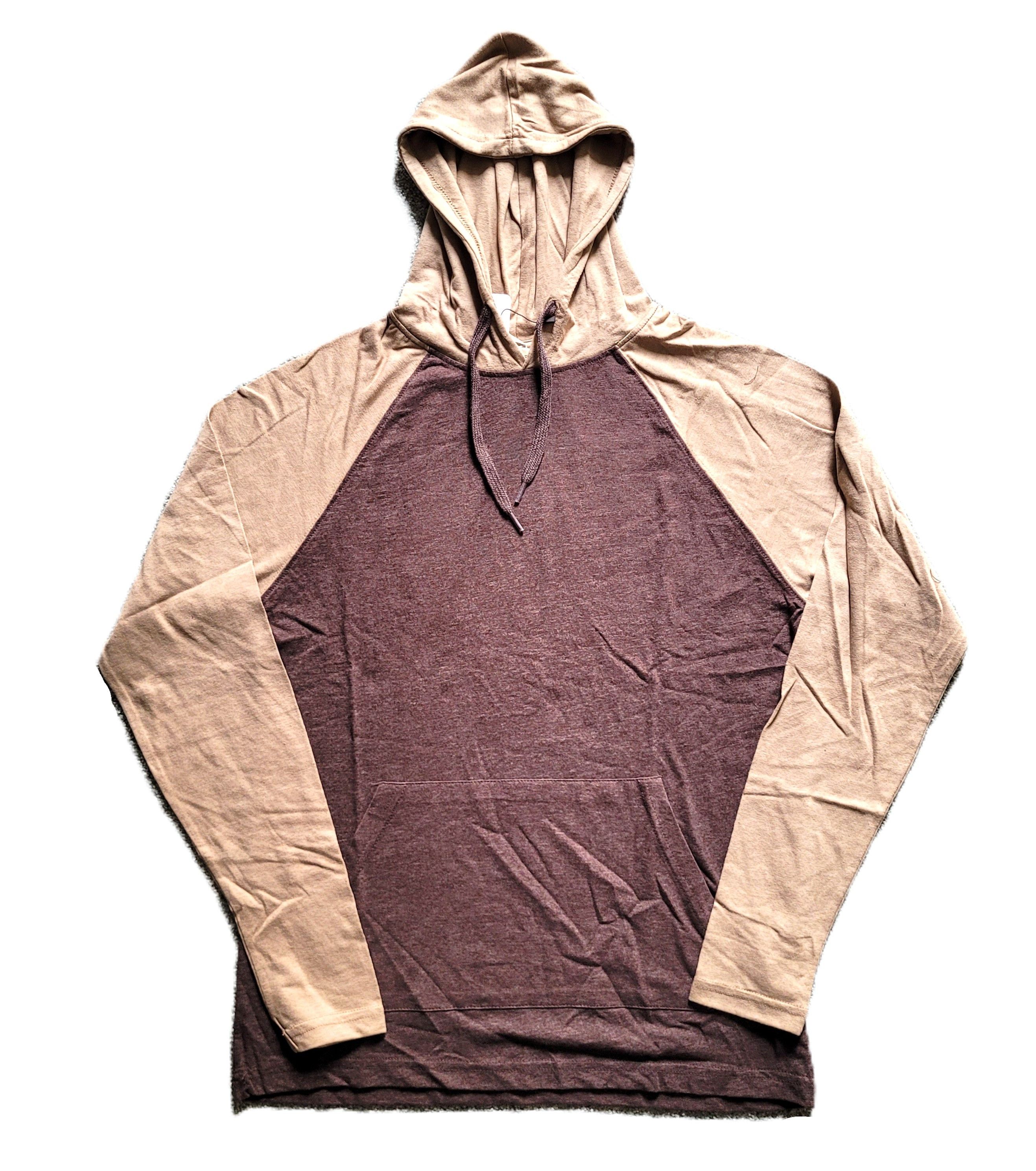 Other Hawk’s Bay NEW Men's Lightweight Hoodie Shirt – Brown & Tan Size US M / EU 48-50 / 2 - 1 Thumbnail