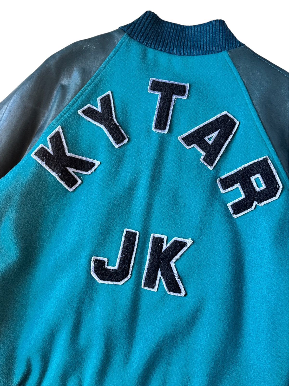 Raf Simons AW2002 Raf Simons Virginia Creeper Blue Runway VarsityJacket Size US L / EU 52-54 / 3 - 4 Thumbnail