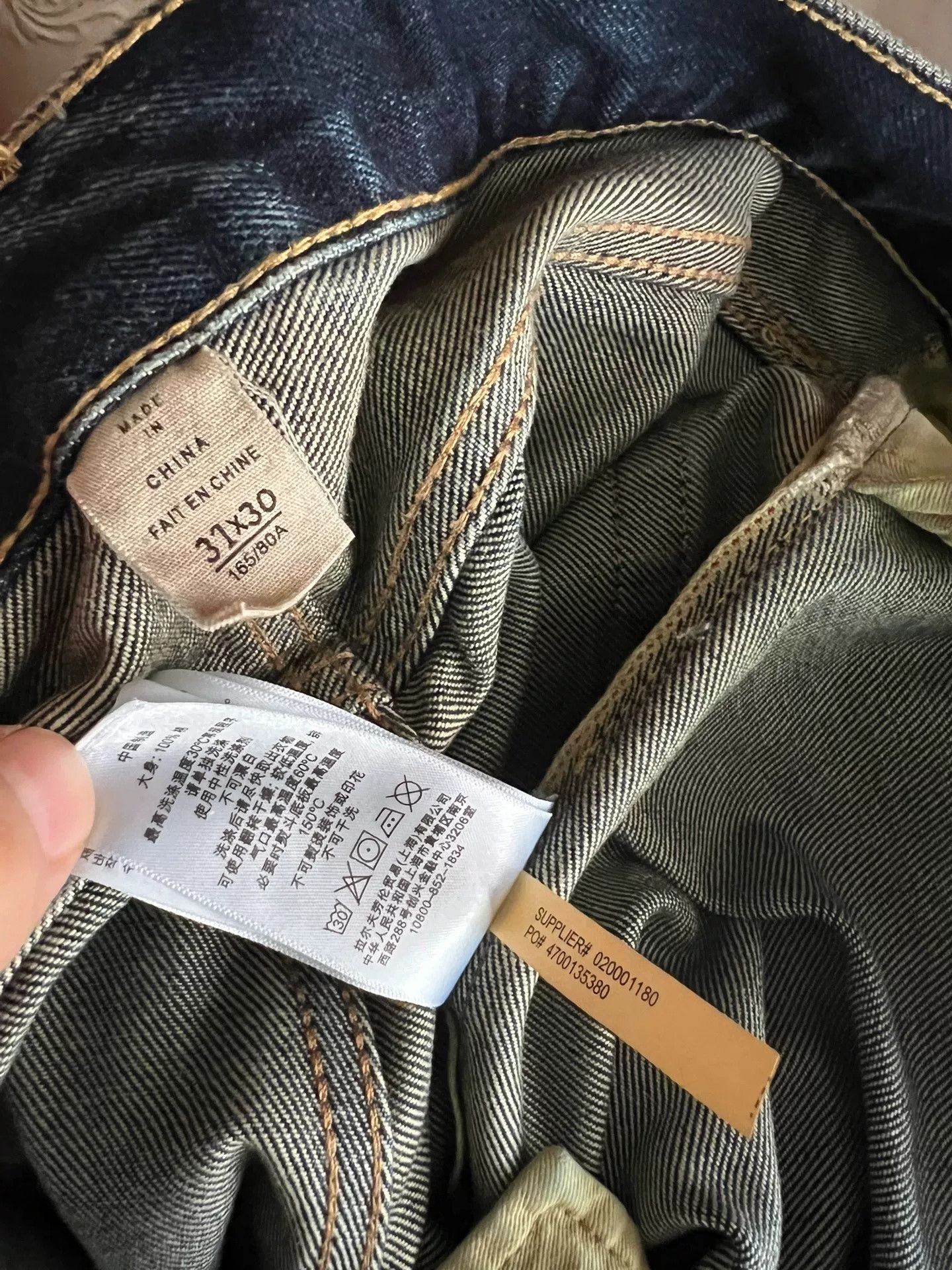 RRL Ralph Lauren RRL Double RL Slim Selvedge Denim Jeans Size US 31 - 9 Thumbnail