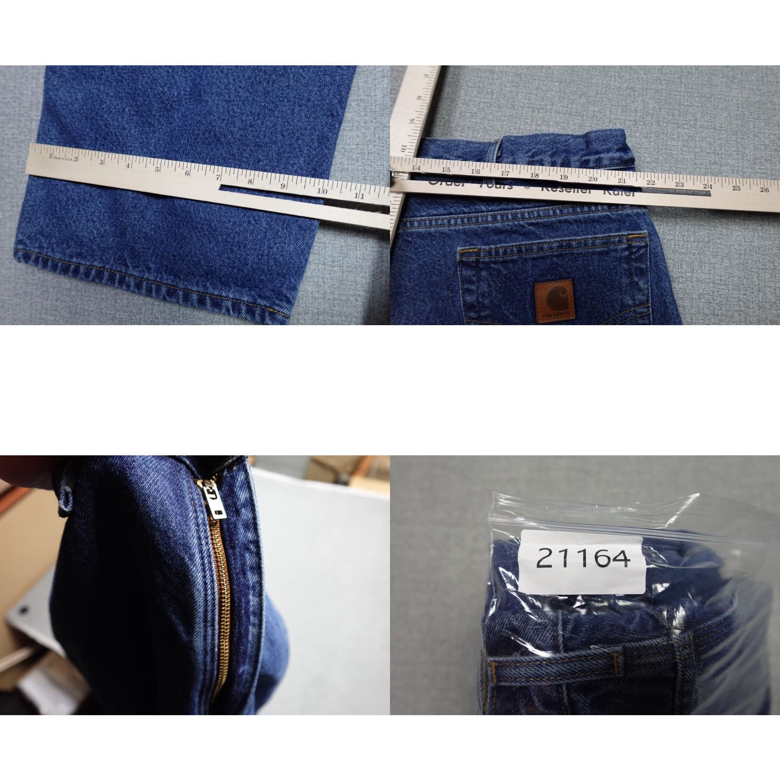 Carhartt VINTAGE Carhartt Jeans Mens 42x32 Blue Dark Wash Workwear Relaxed Straight 5-Pocket USA Theme Mens Size US 42 / EU 58 - 8 Thumbnail