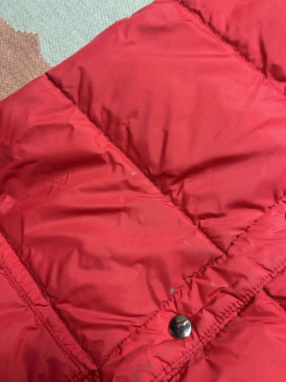 Vintage 80s down filled puffer vest jacket poly cotton reversible M Size US M / EU 48-50 / 2 - 9 Thumbnail