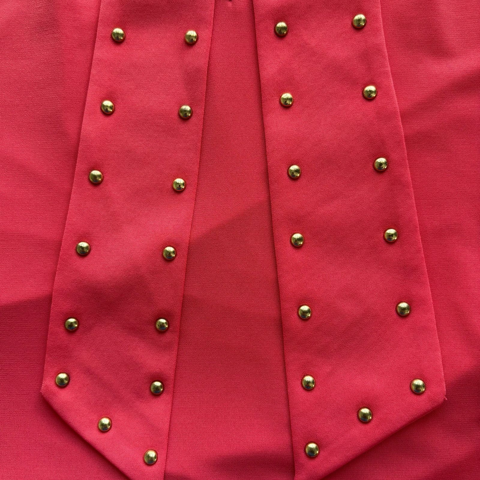 Michael Kors MICHAEL Michael Kors Cold-shoulder Tie-neck Coral Blouse XL Size XL / US 12-14 / IT 48-50 - 14 Thumbnail