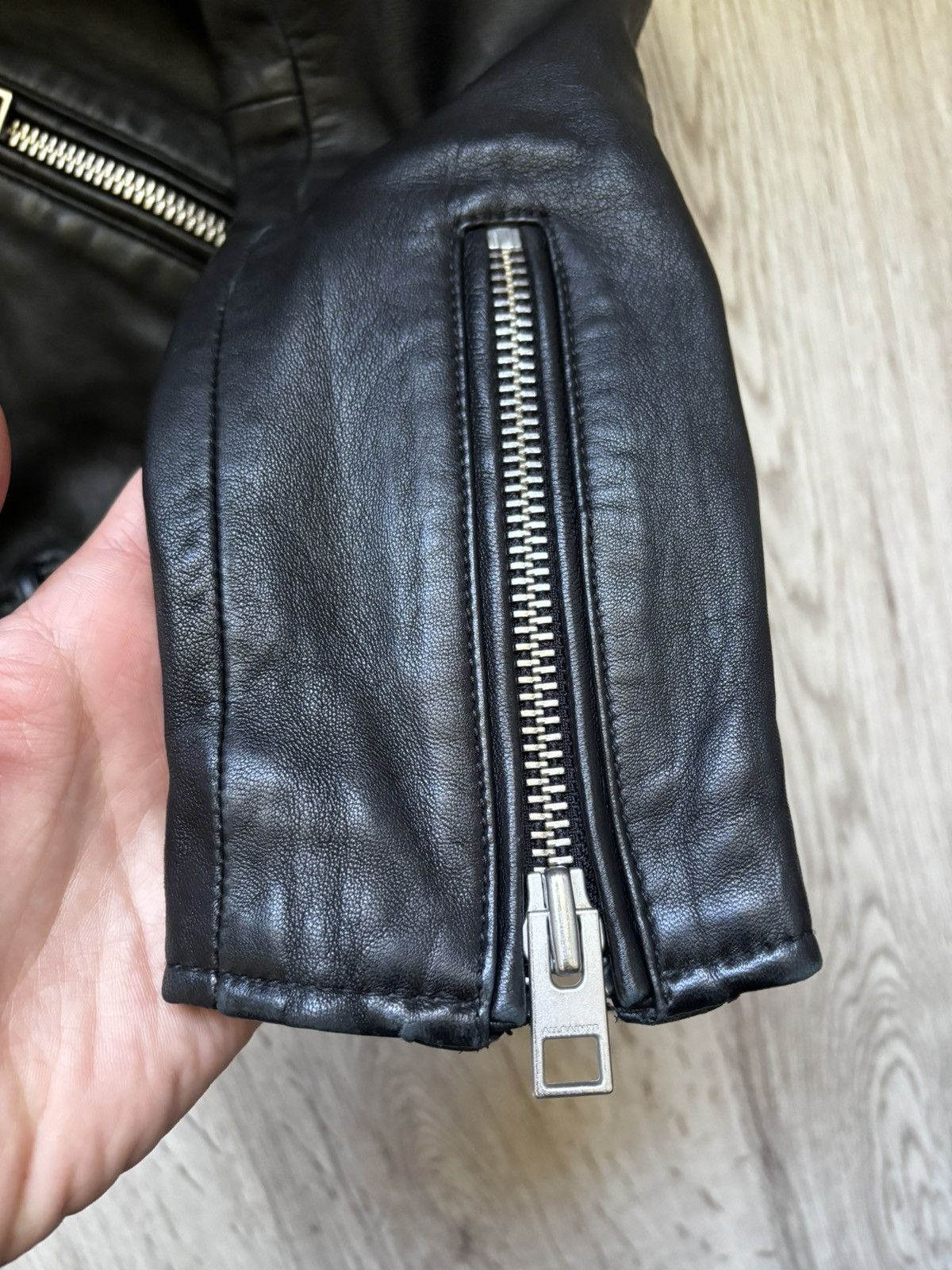 Allsaints All Saints BALFERN LEATHER BIKER JACKET Size M / US 6-8 / IT 42-44 - 3 Thumbnail