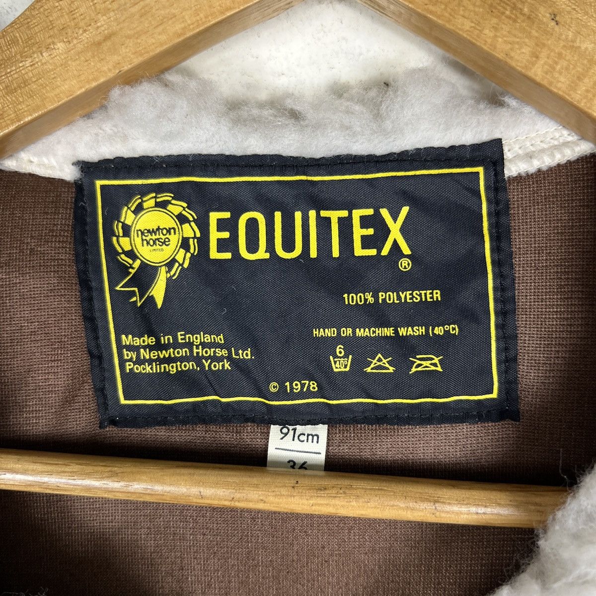 Vintage Equitex Faux Fur Pile Vest Made In England