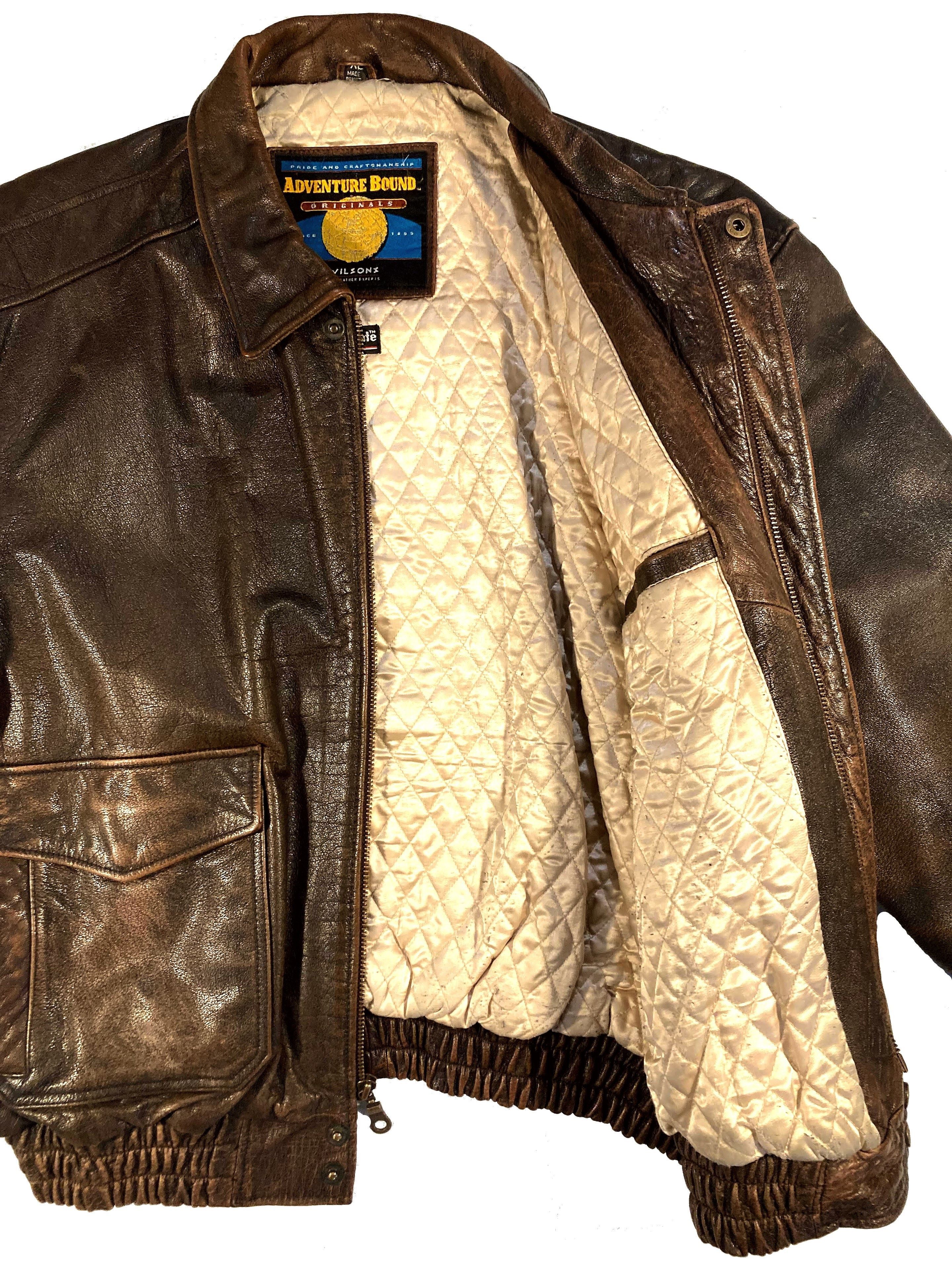 Wilsons Leather Vintage Wilson’s Leather Bomber Jacket Size US XL / EU 56 / 4 - 4 Thumbnail