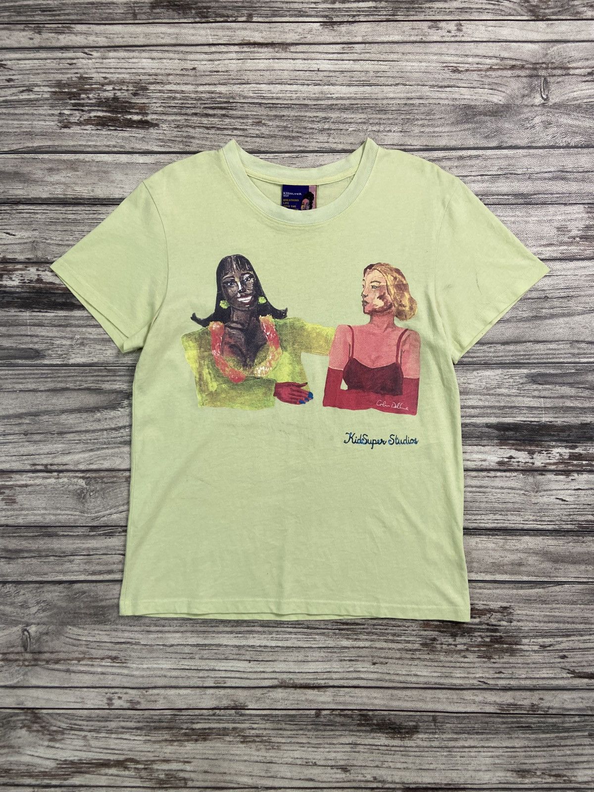 Charles Jeffrey LOVERBOY × KidSuper × Tyler The Creator SS23 Kidsuper Studios Reunion Tee Lime Size US L / EU 52-54 / 3 - 1 Thumbnail