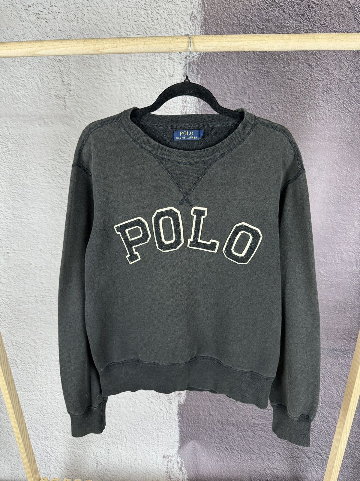 Polo Ralph Lauren Polo Ralph Lauren big logo faded sweatshirt Size US M / EU 48-50 / 2 - 1 Thumbnail