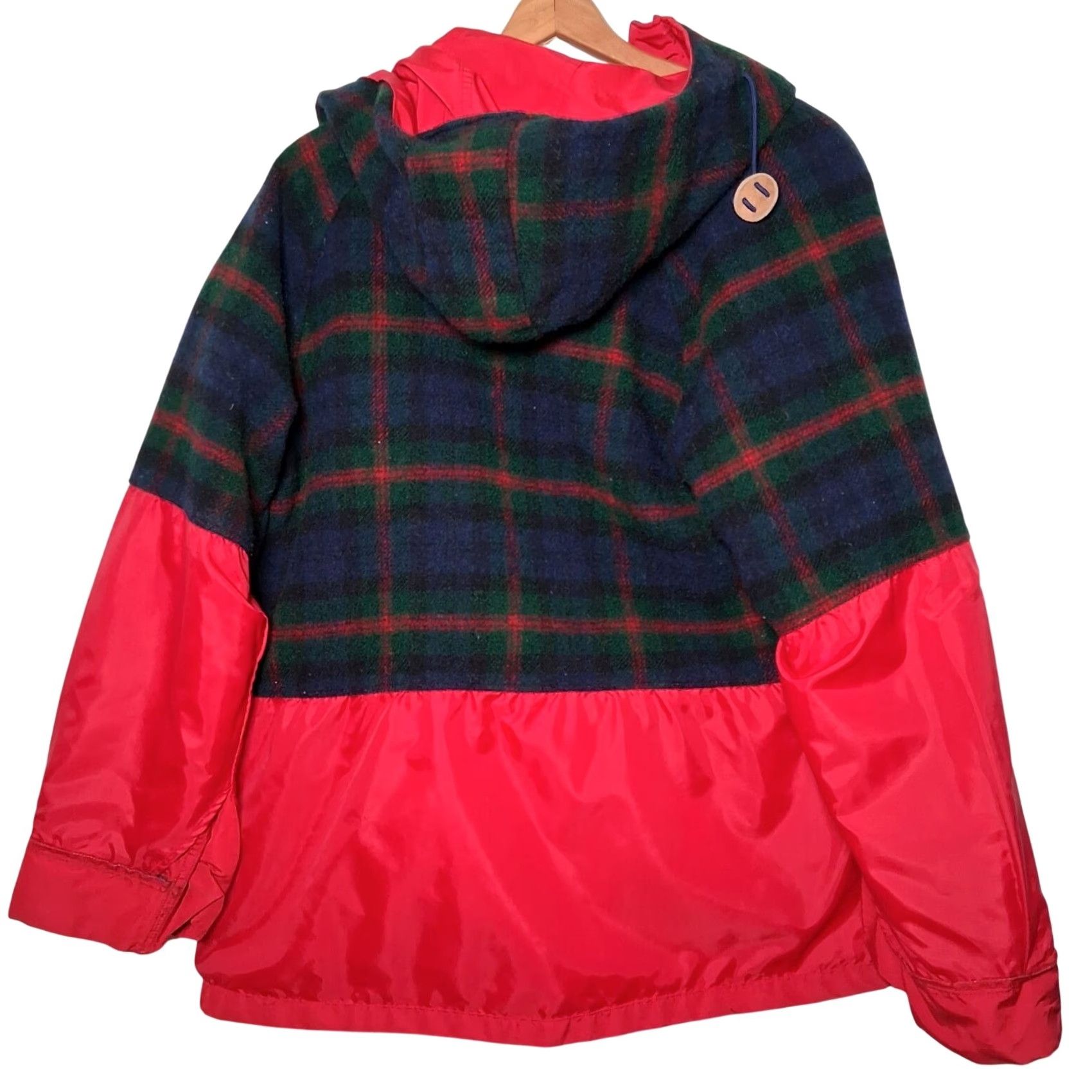 Vintage VINTAGE Woolrich Woman Work Coat L Red Hooded Wool Blend Lined Utility Jacket Workwear Barn Chore Coat Women Mens? Size L / US 10 / IT 46 - 4 Thumbnail
