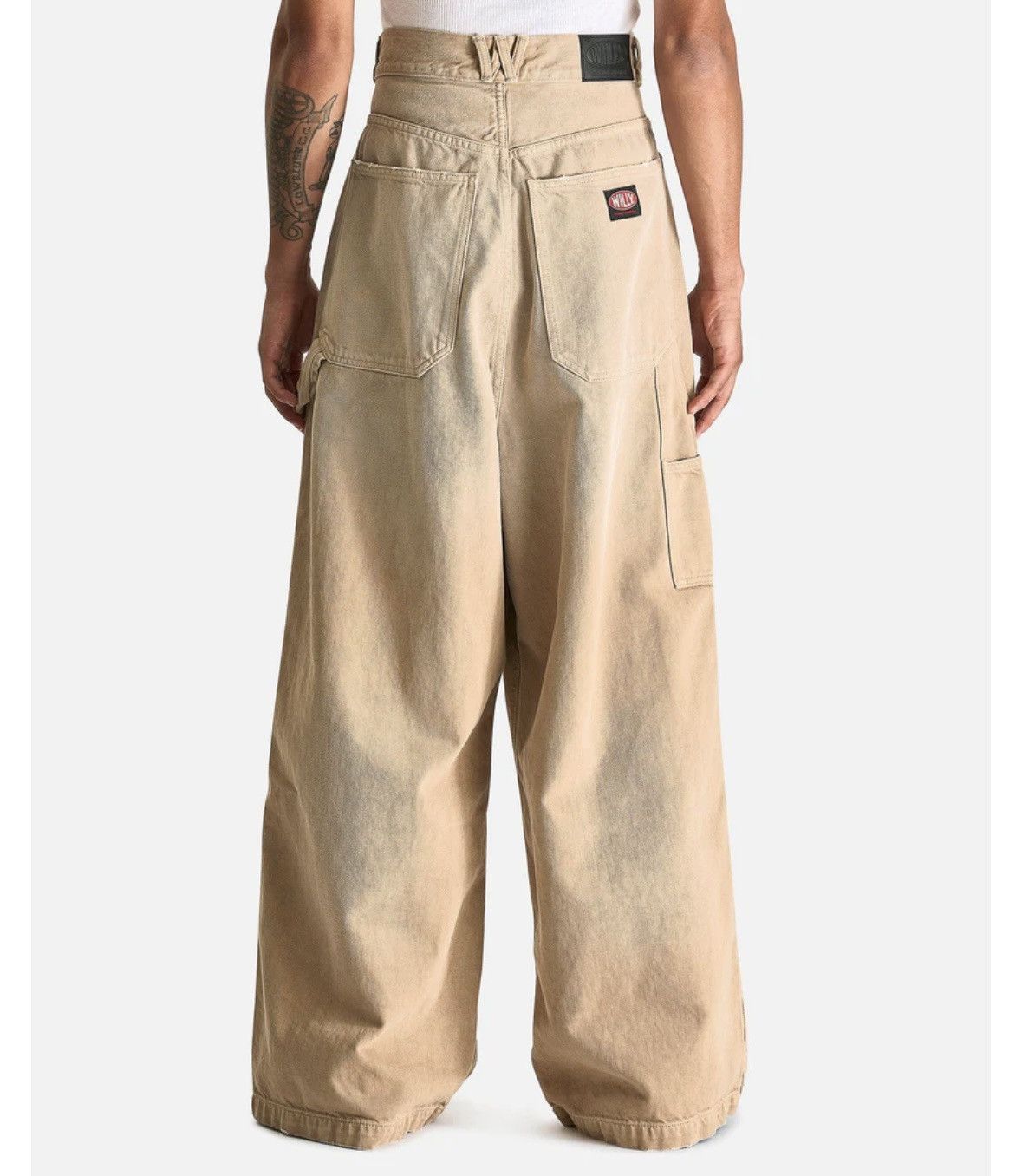 Willy Chavarria Willy Chavarria Wide Leg Carpenter Pants in Travertine - 34 Size US 34 / EU 50 - 11 Thumbnail