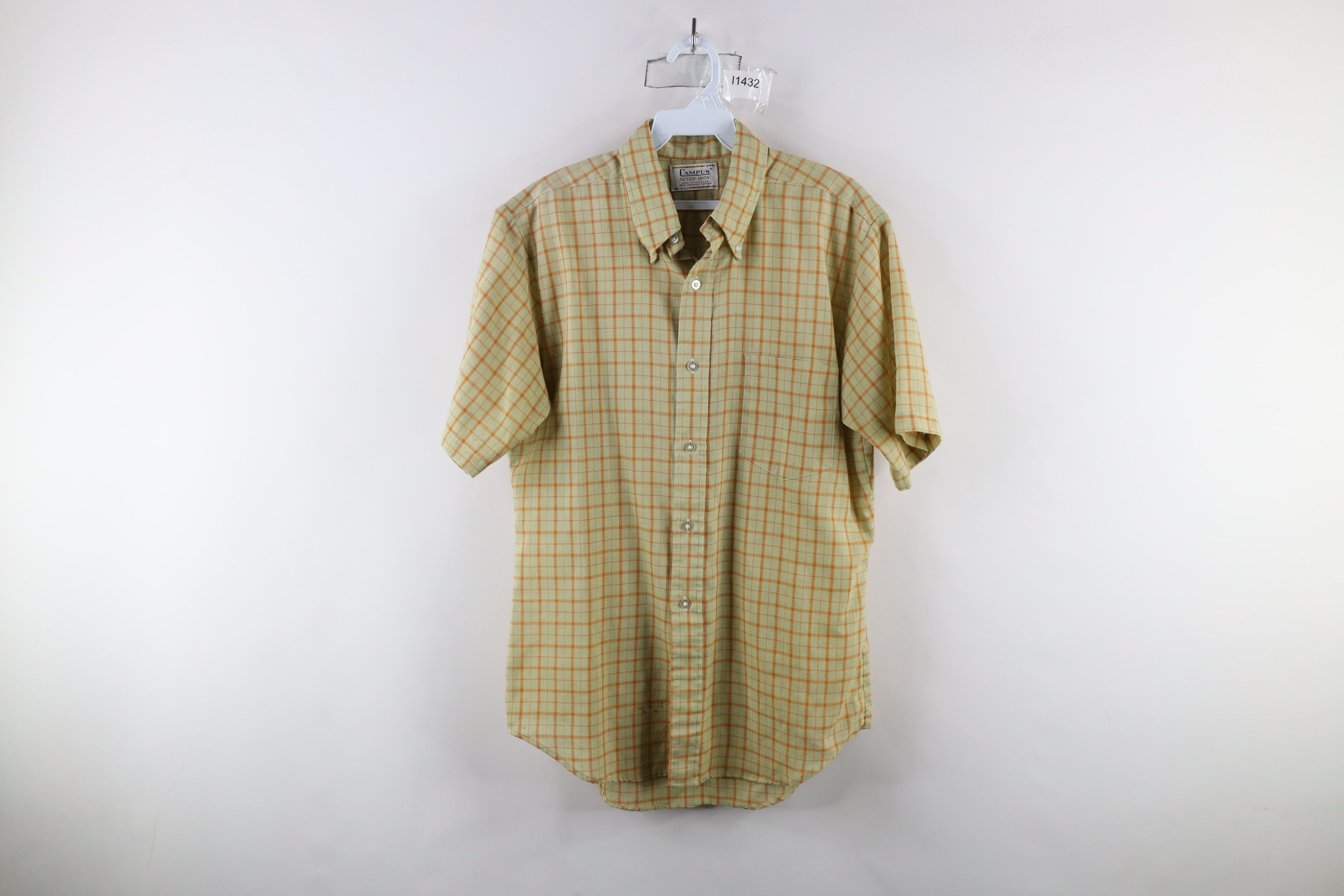 Vintage Vintage 60s 70s Rockabilly Short Sleeve Button Down Shirt Size US M / EU 48-50 / 2 - 1 Thumbnail