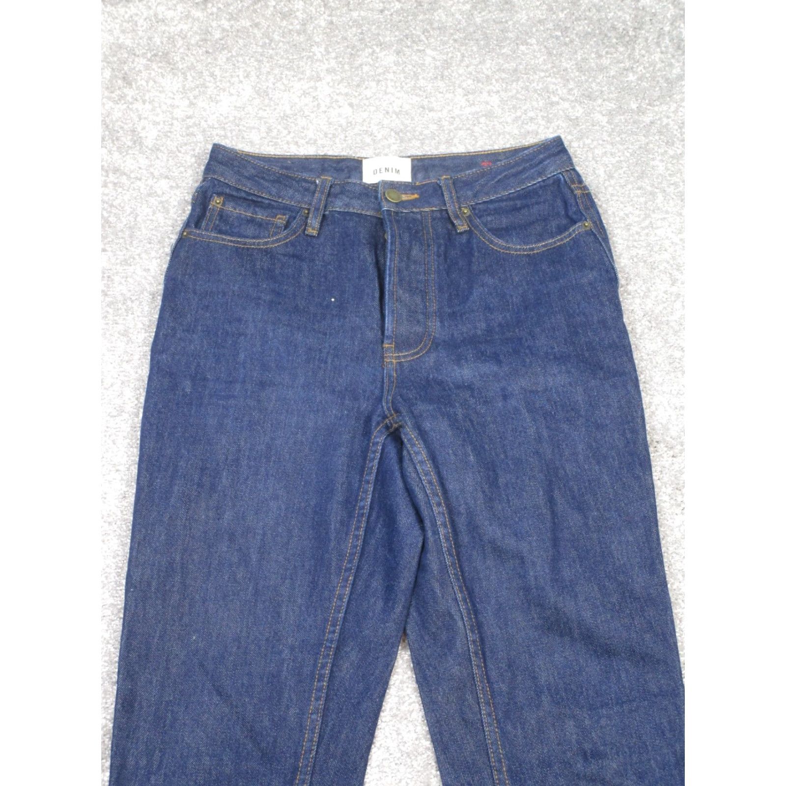 Vintage VINTAGE Sezane Jeans Womens 27 Dark Wash Denim Tapered Fit High Rise Button Fly 2010s Women's Size 27" / US 4 / IT 40 - 2 Thumbnail