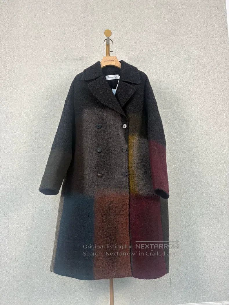 Dior Dior Retro literary style colour block wool coat Size XS / US 0-2 / IT 36-38 - 1 Thumbnail