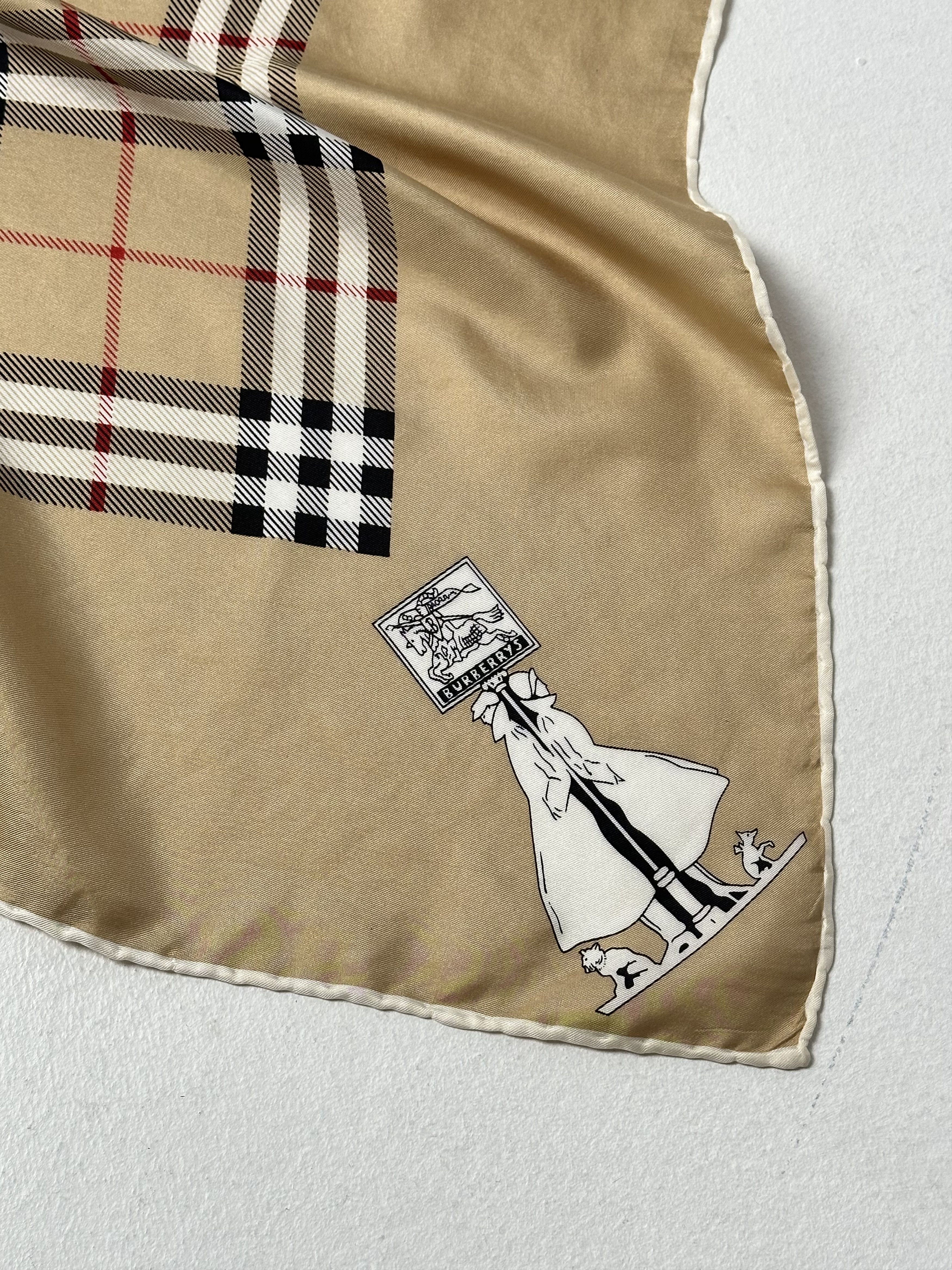 Burberry × Vintage Burberrys scarf Nova Check Silk Size ONE SIZE - 3 Thumbnail