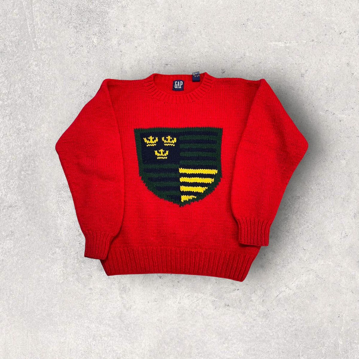 Gap × Vintage Vintage GAP hand knit sweater Size US S / EU 44-46 / 1 - 1 Thumbnail