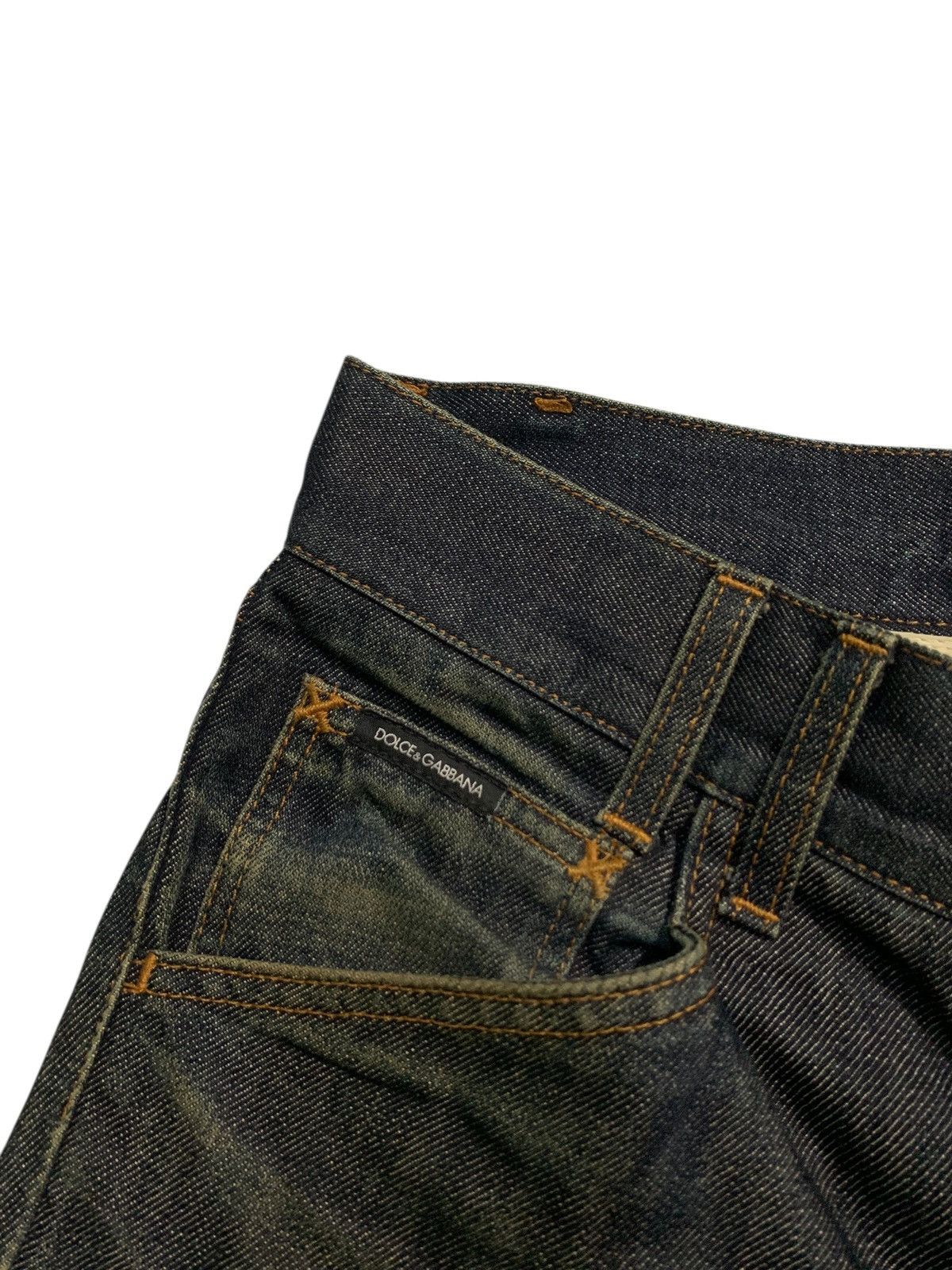 Dolce & Gabbana VINTAGE DOLCE & GABBANA EMBROIDERY LOGO RUSTY ITALY DENIM Size US 31 - 13 Thumbnail