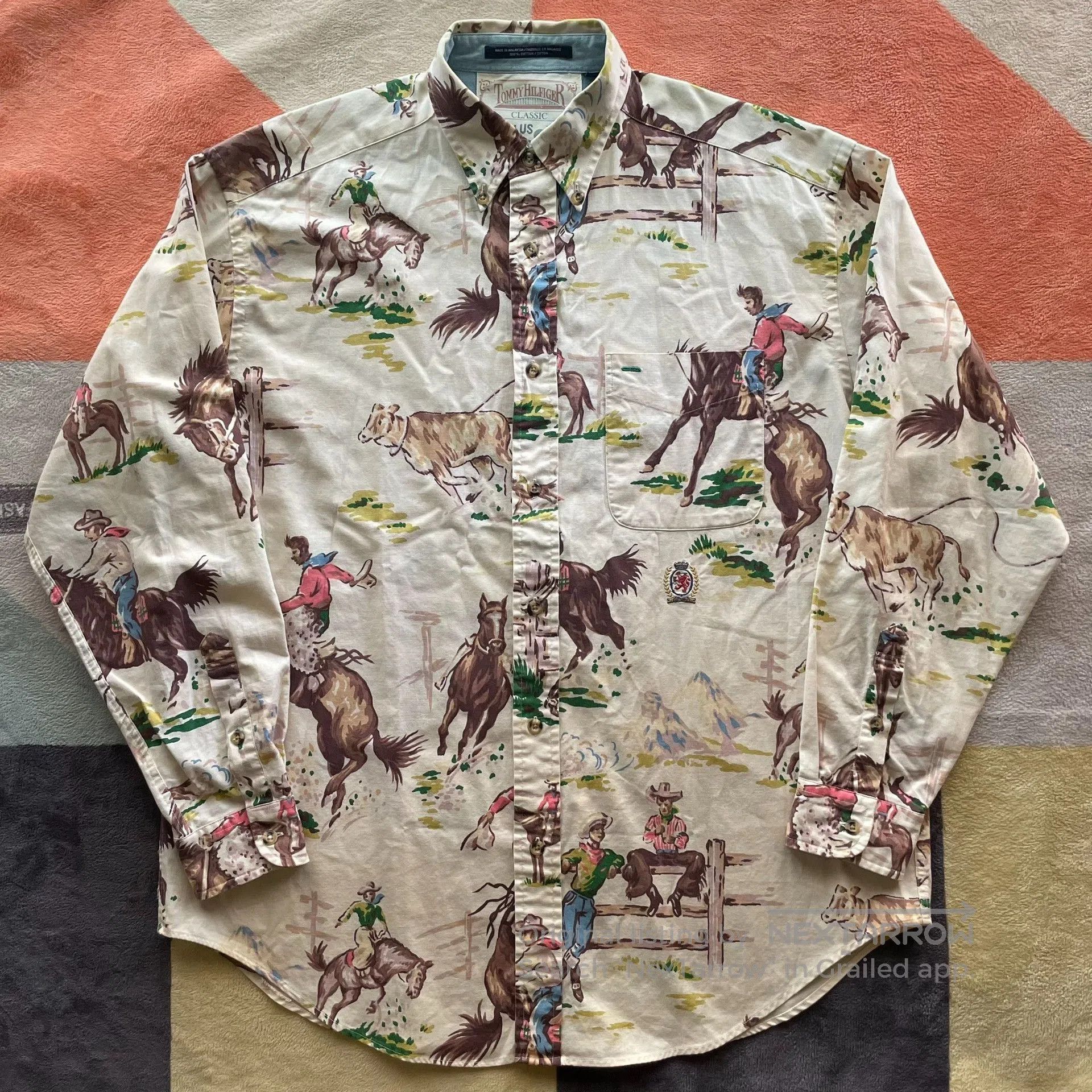 Tommy Hilfiger Tommy Hilfiger Western Ranch Print Shirt. Size US M / EU 48-50 / 2 - 1 Thumbnail