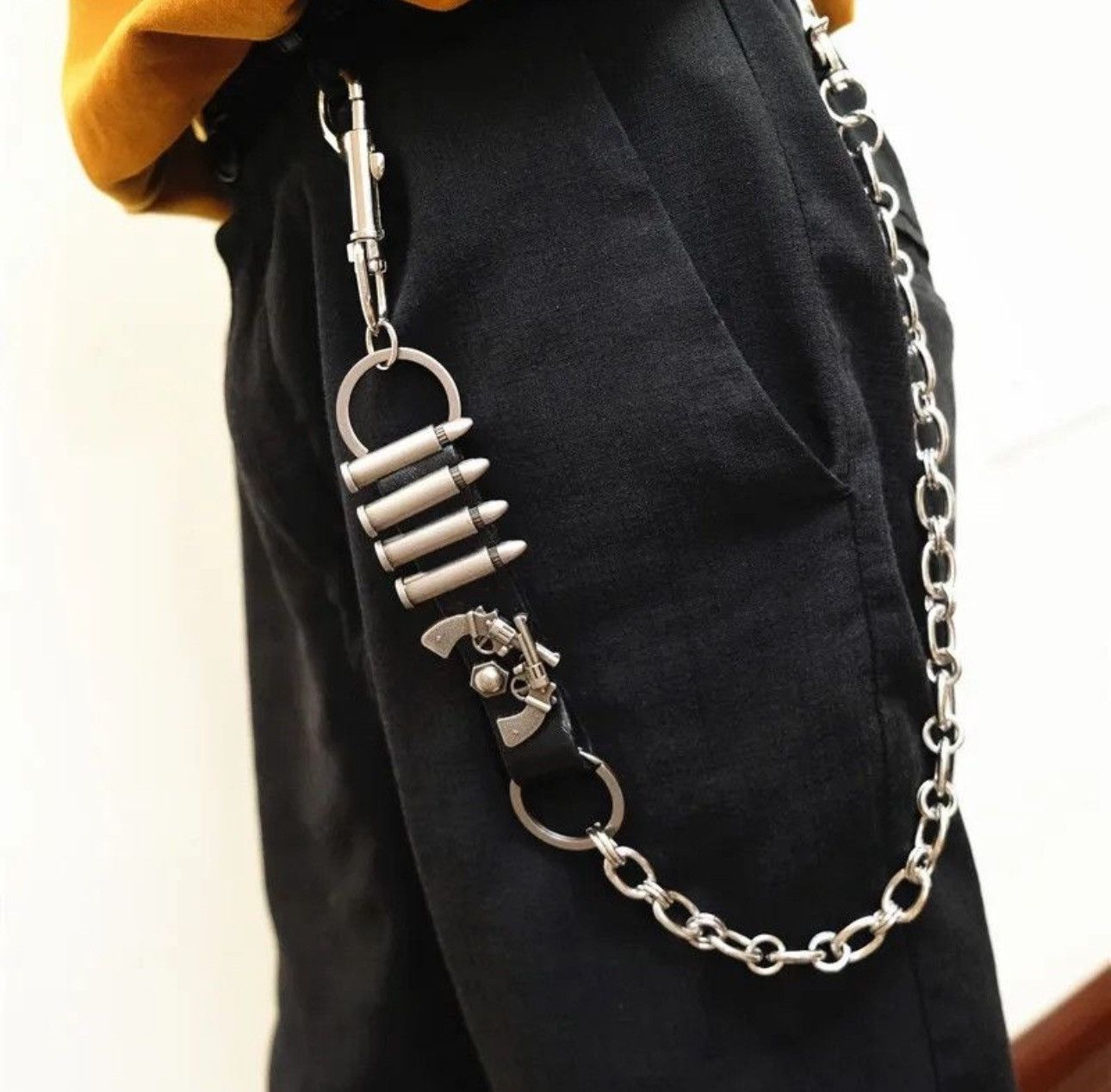 Jewelry Gothic Punk Bullet Belt Pants Chain Size ONE SIZE - 1 Thumbnail