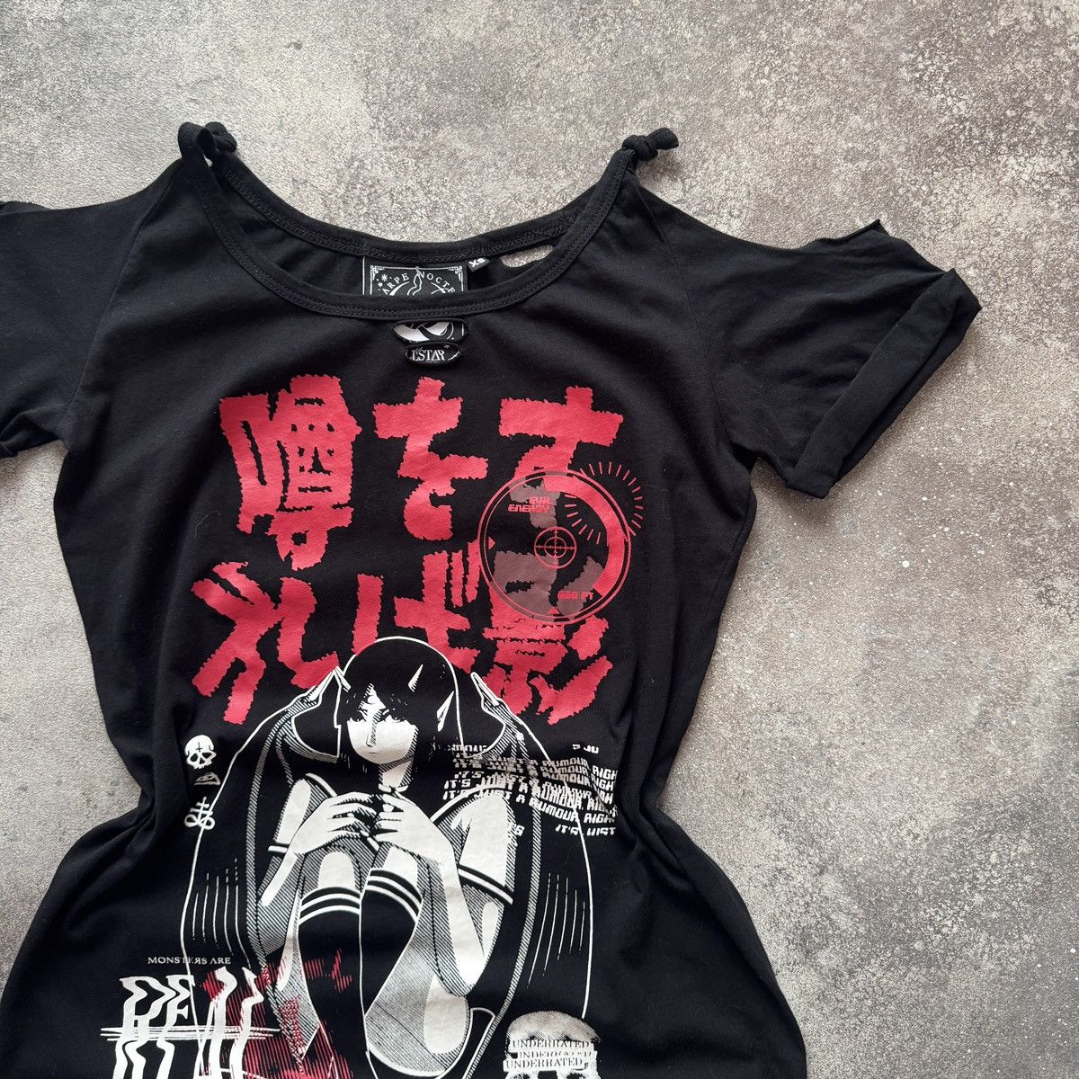 Killstar Killstar Y2K Gothic Punk Distressed Long T-Shirt / Dress Size S / US 4 / IT 40 - 5 Thumbnail