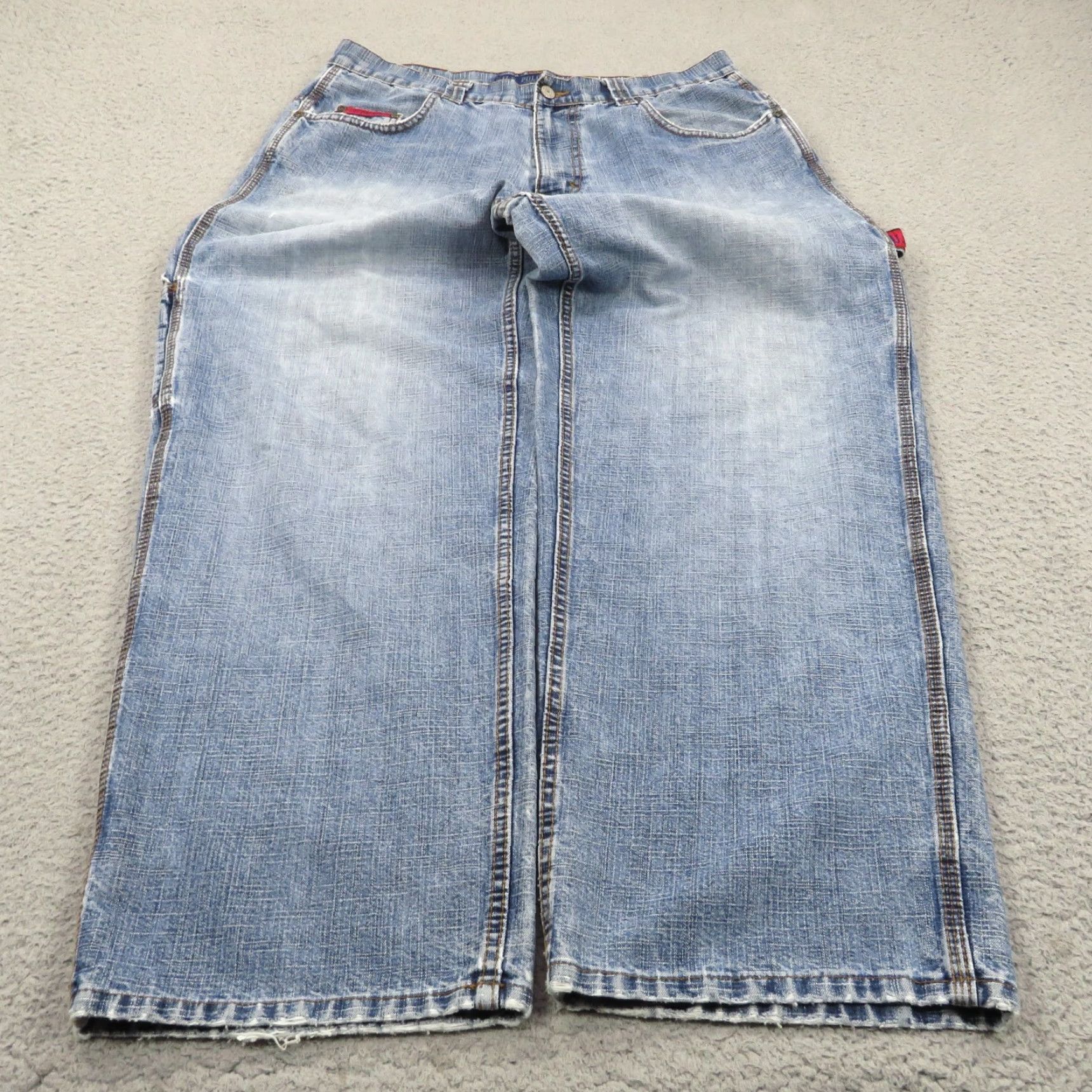 Vintage VTG US Polo Assn Jeans Mens 34x30 Baggy Y2K Carpenter Skater Grunge Pipes Flag Jeans Denim 5-Pocket Relaxed Regular Blue USA 90s Mens Size US S / EU 44-46 / 1 - 6 Thumbnail