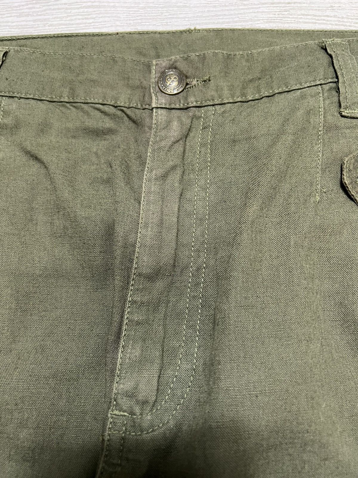 Dolce & Gabbana Dolce & Gabbana - Cotton Linen Olive Military Cargo Pants Size US 32 / EU 48 - 15 Thumbnail