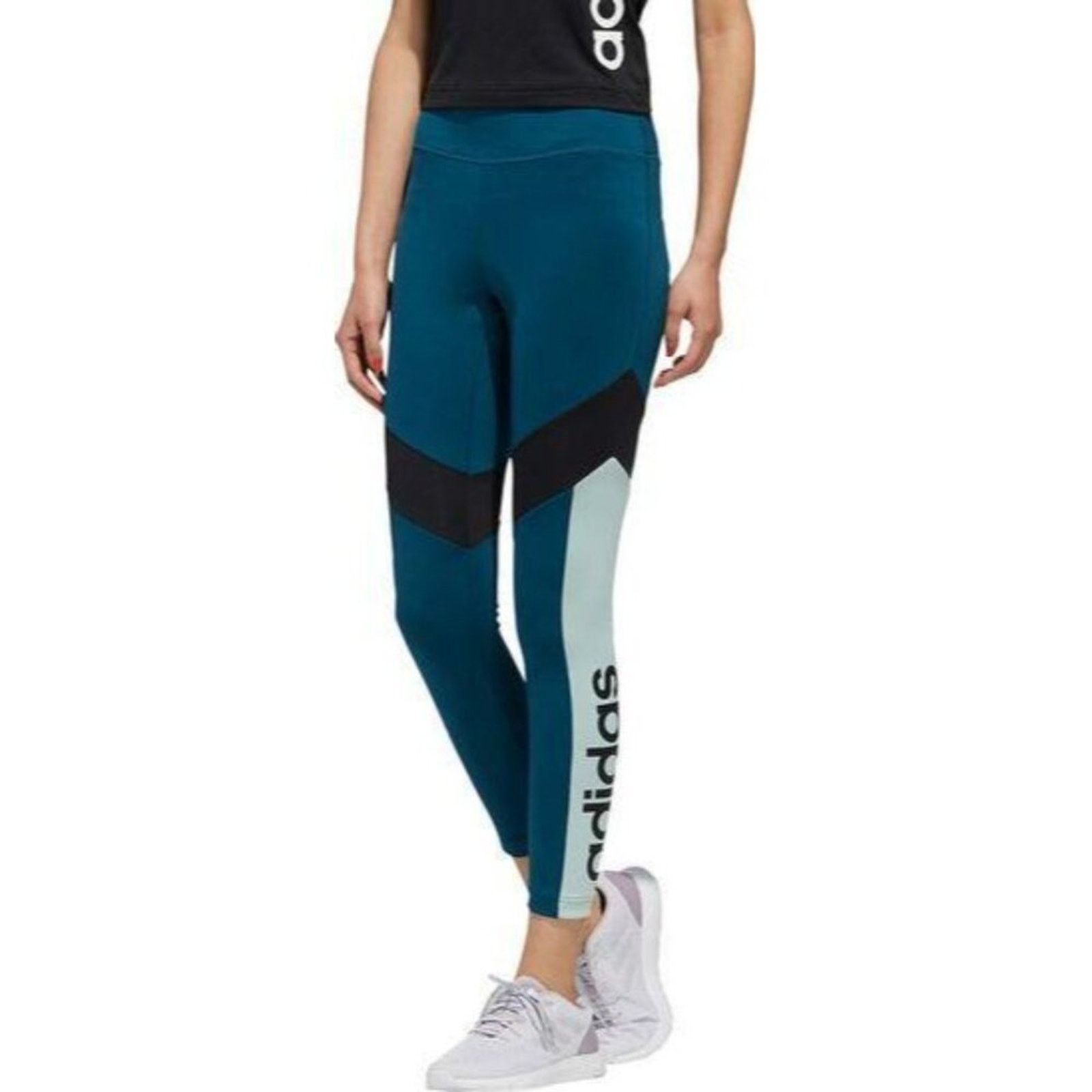 Adidas adidas Women's Design 2 Move 7/8 Tights Tec Mineral Black XL Size 37" - 1 Thumbnail