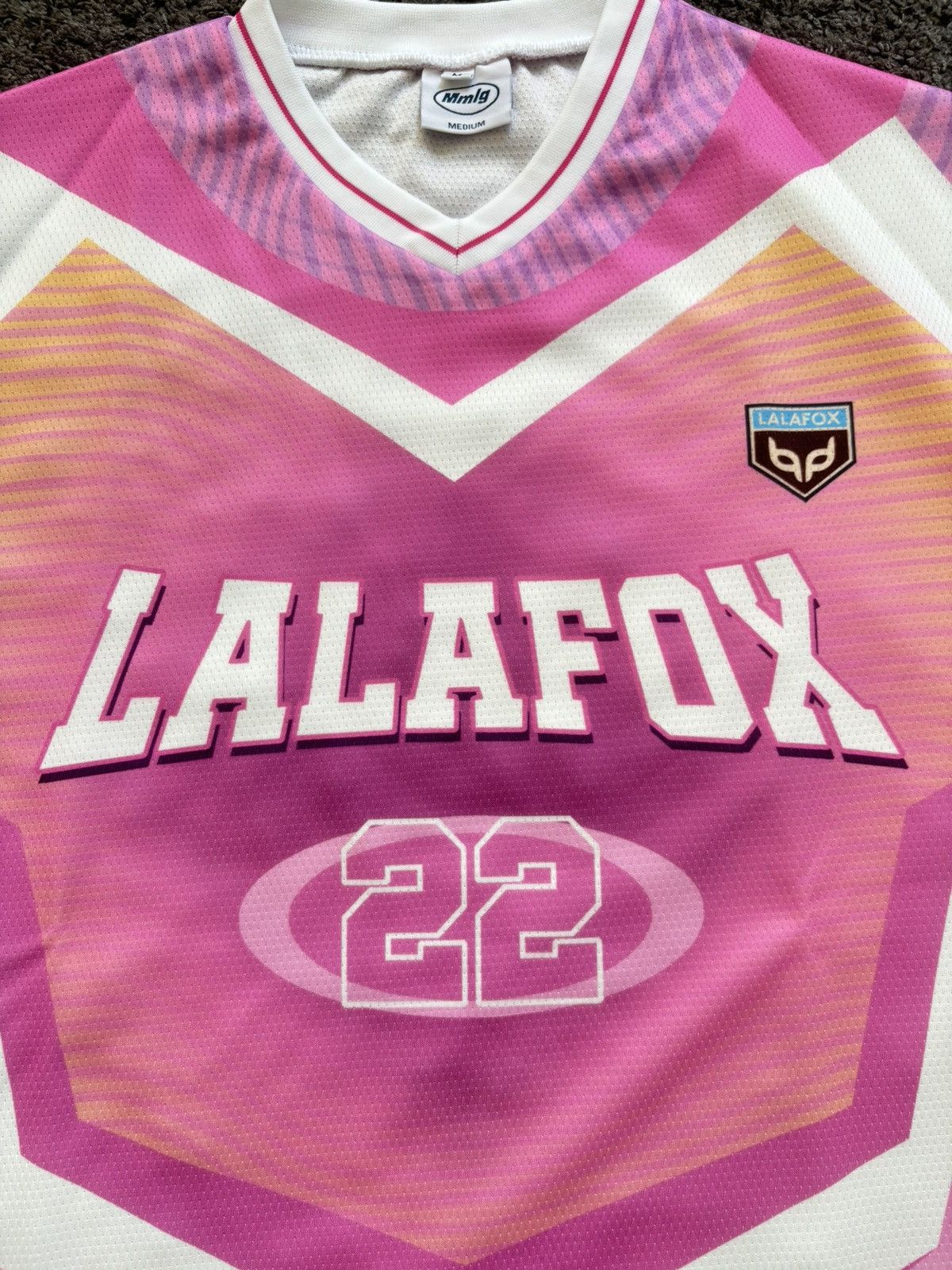 Japanese Brand Lalafox pink 22 streetwear unisex long sleeves jersey tee Size US M / EU 48-50 / 2 - 5 Thumbnail
