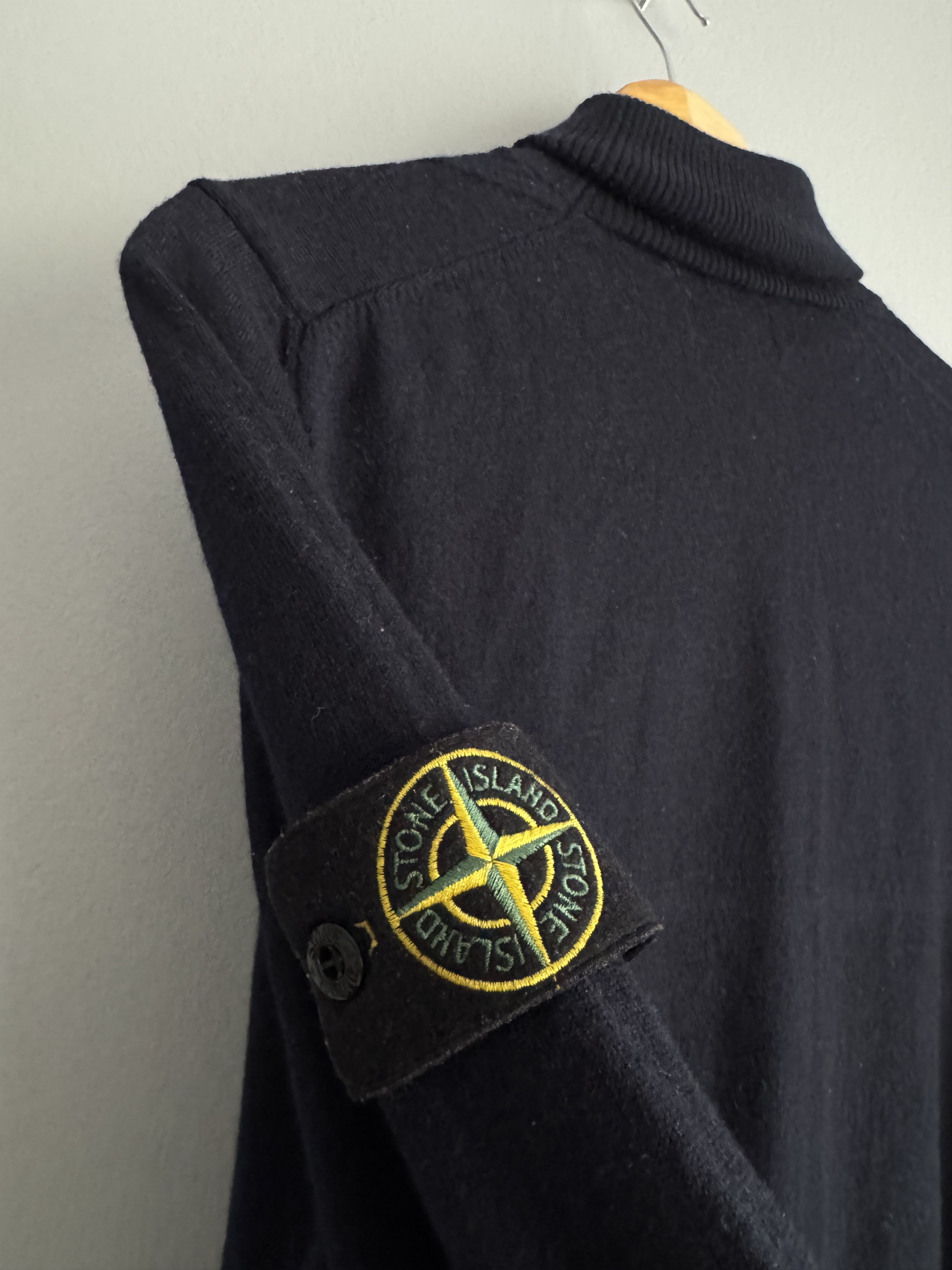 Stone Island Stone Island 100% Wool Turtleneck Dark Grey Sweater Size US L / EU 52-54 / 3 - 6 Thumbnail