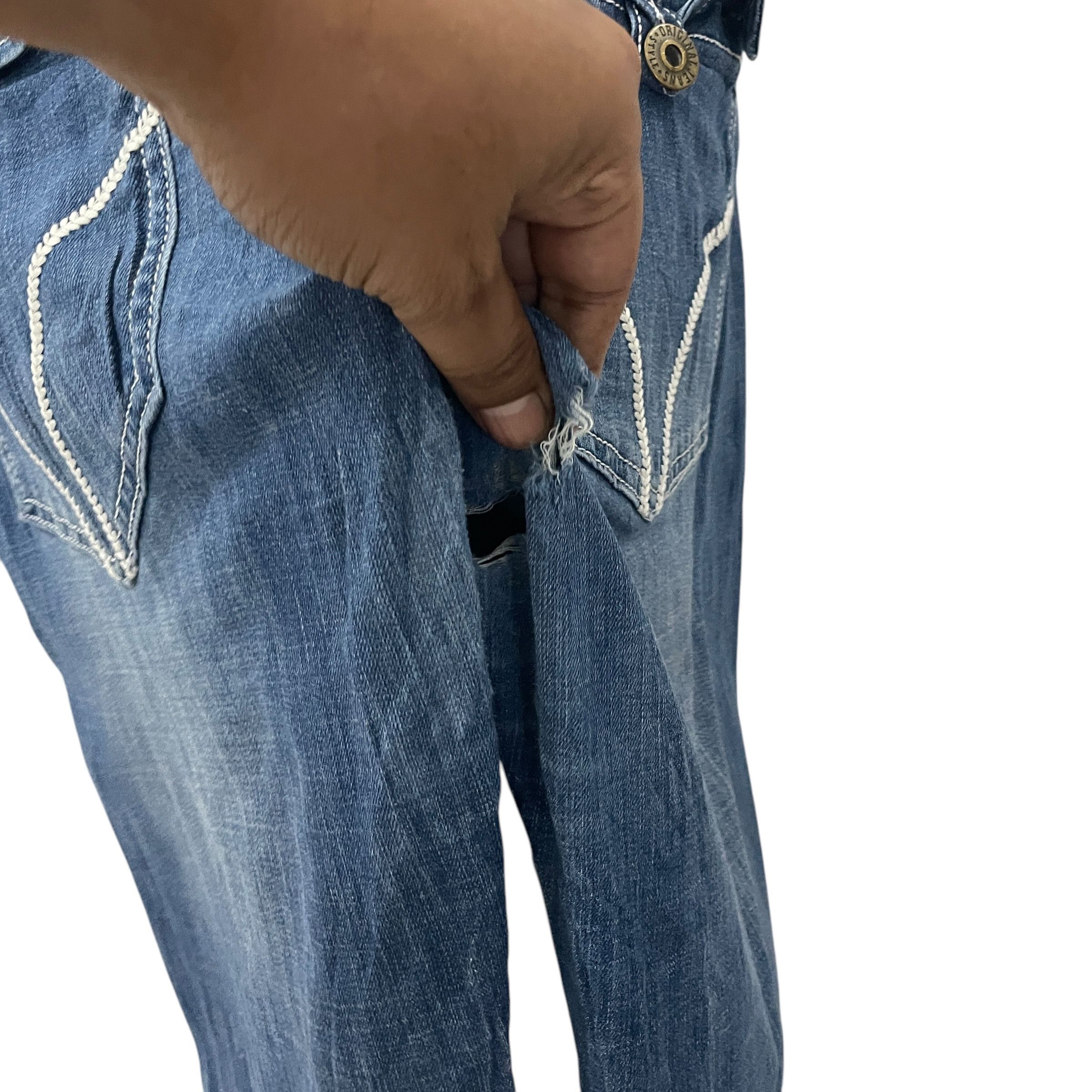Japanese Brand Vintage Japanese Designer Distressed Denim Size US 33 - 6 Thumbnail