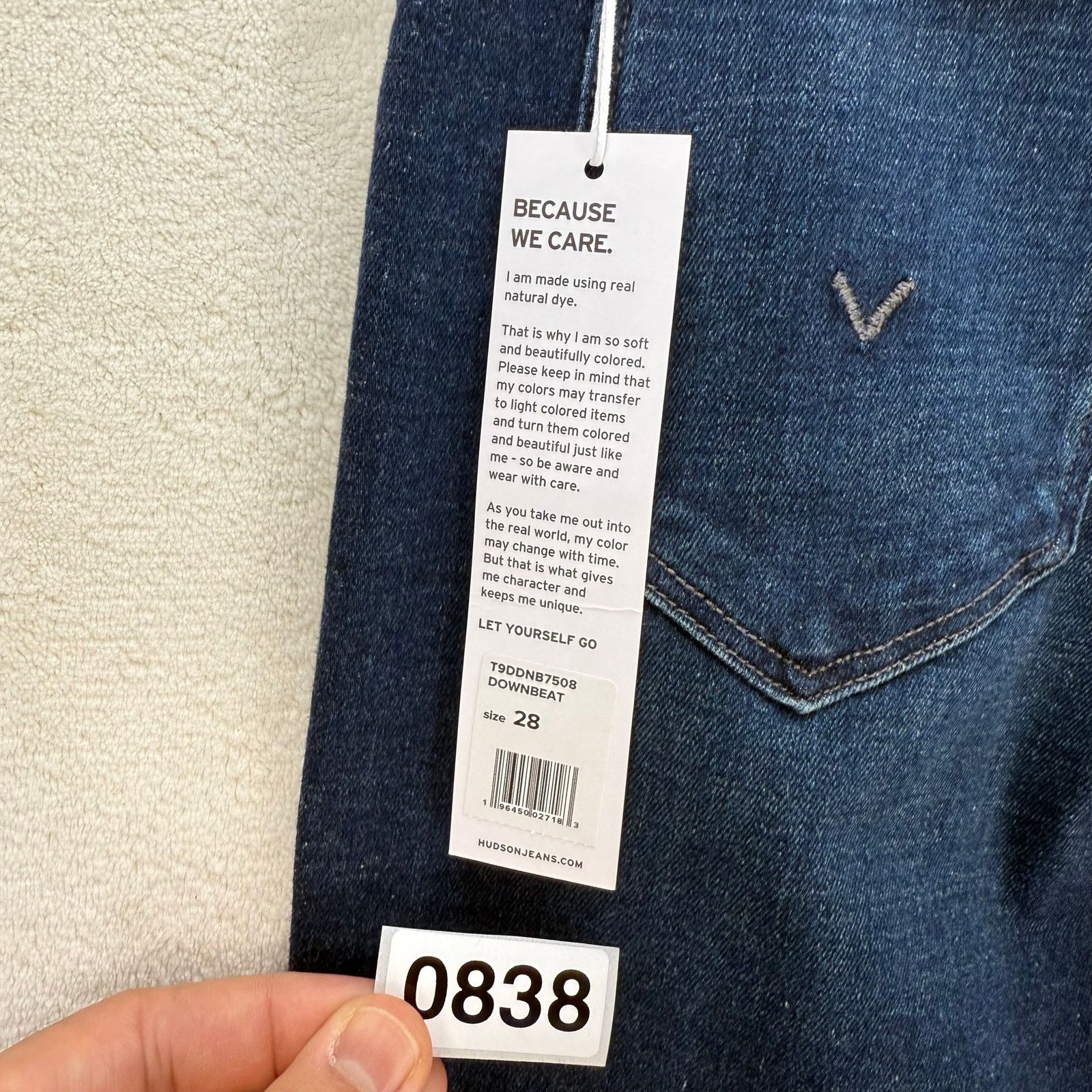 Hudson HUDSON WOMEN'S 28 BLAIR JEANS STRETCH SKINNY RAW HEM NWT DAR Size 28" / US 6 / IT 42 - 7 Thumbnail