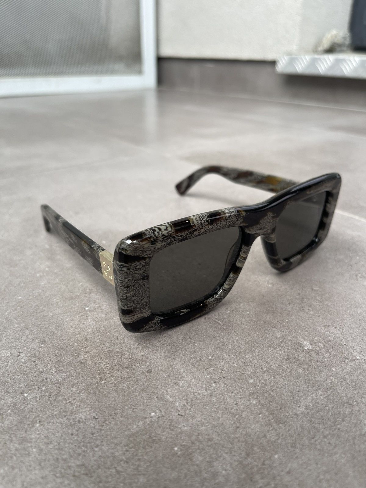 Retrosuperfuture !DS! Retrosuperfuture Virgilio Volante Square Sunglasses Size ONE SIZE - 4 Thumbnail