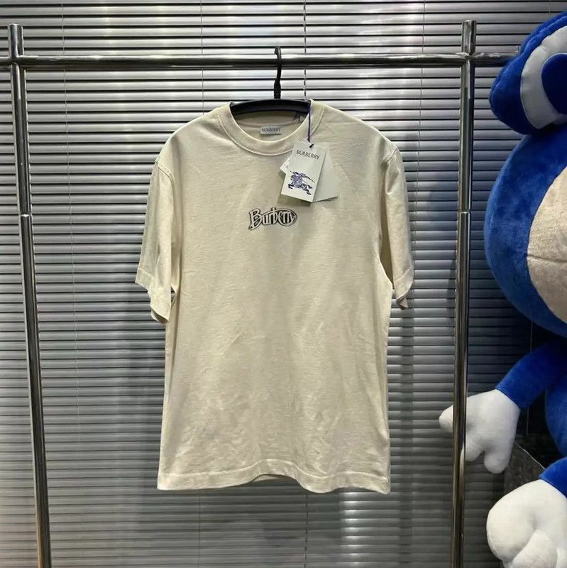Burberry Burberry Men's Cotton T-Shirt in Beige Size US M / EU 48-50 / 2 - 1 Thumbnail